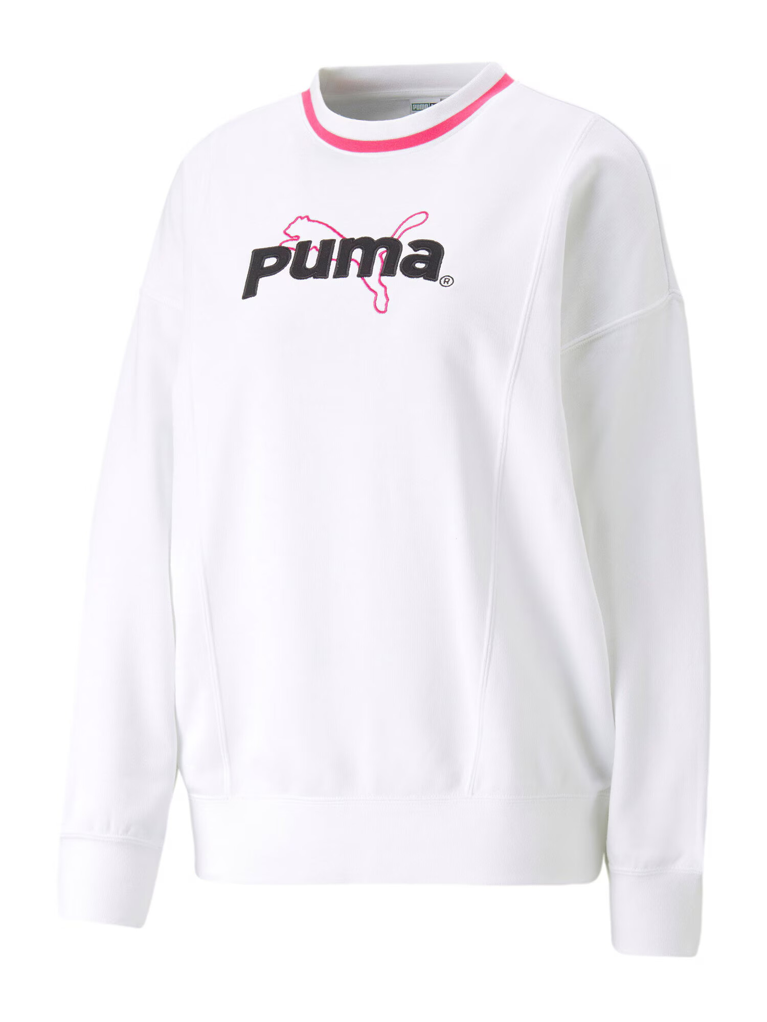 PUMA Hanorac sport roz / negru / alb - Pled.ro