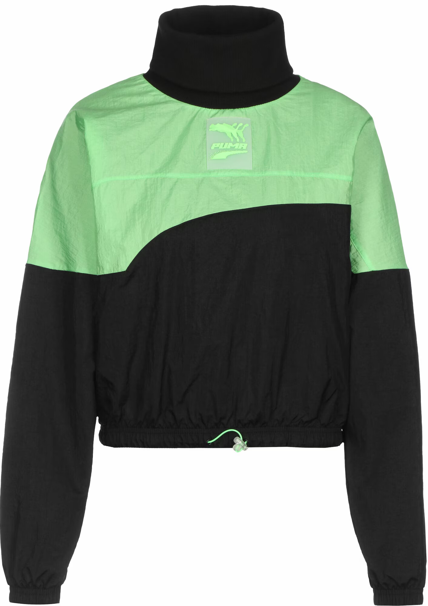 PUMA Hanorac sport verde neon / negru - Pled.ro