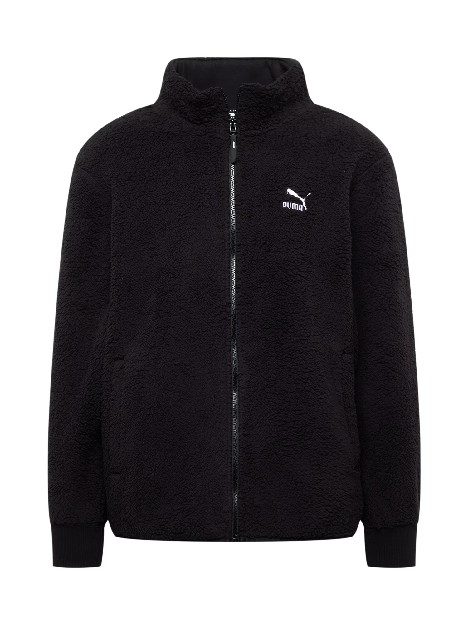 PUMA Jachetă fleece negru / alb - Pled.ro