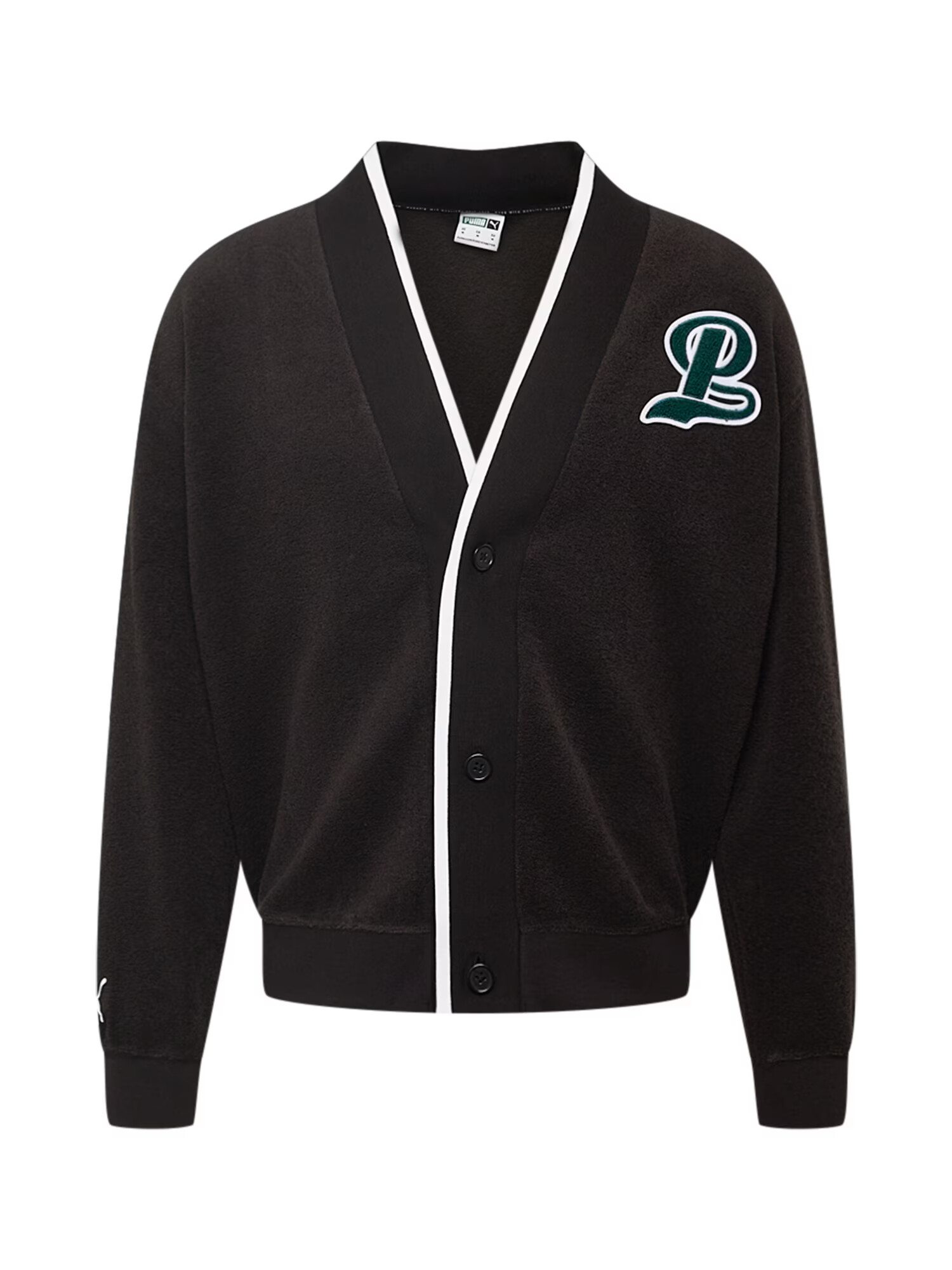 PUMA Jachetă fleece 'Team Fancy' verde pin / negru / alb - Pled.ro