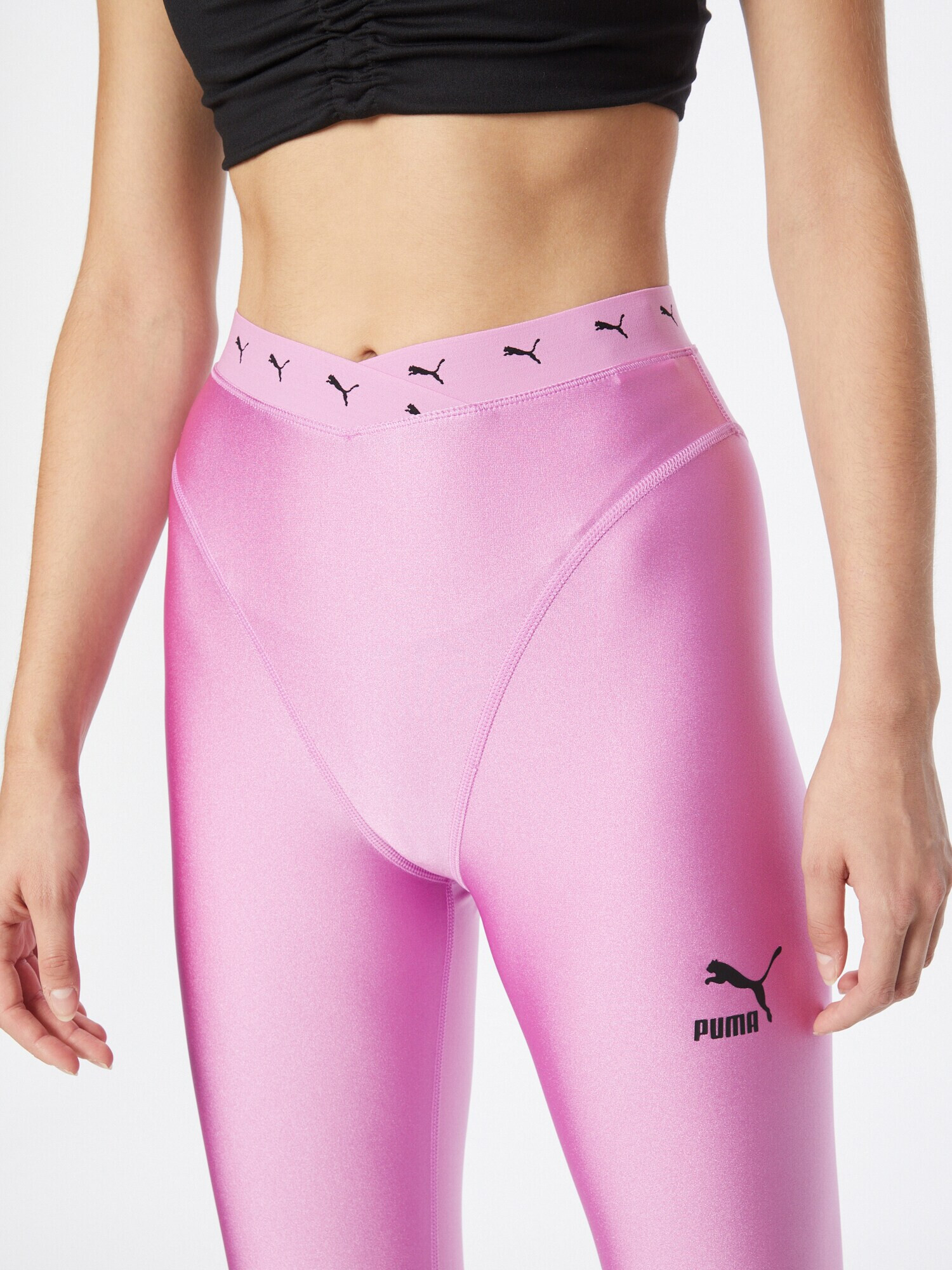 PUMA Leggings 'Dare To' roz / negru - Pled.ro