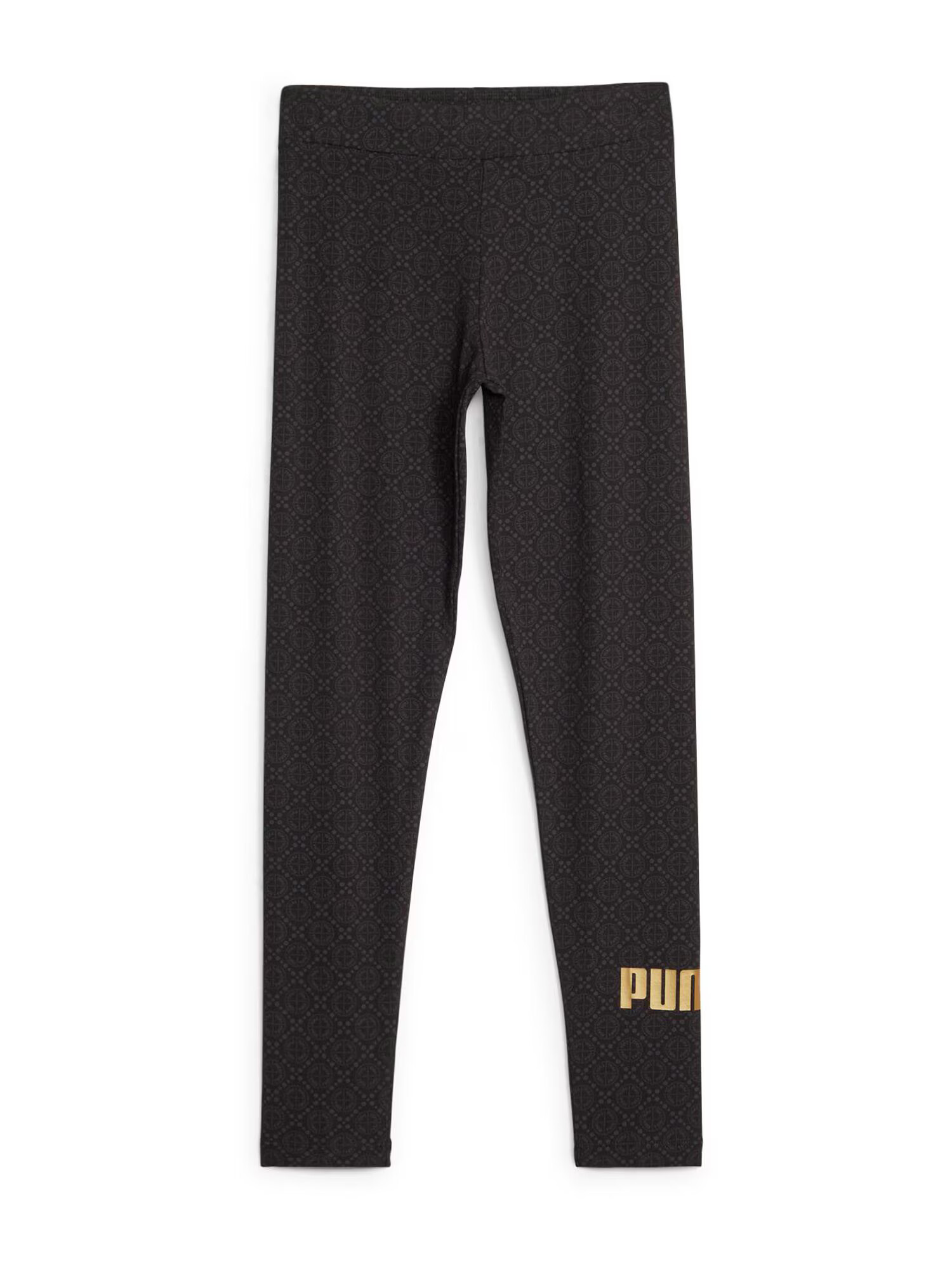 PUMA Leggings gri metalic / portocaliu deschis / negru - Pled.ro