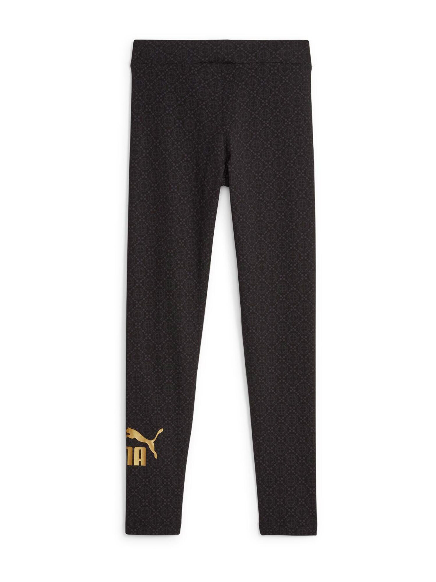 PUMA Leggings gri metalic / portocaliu deschis / negru - Pled.ro