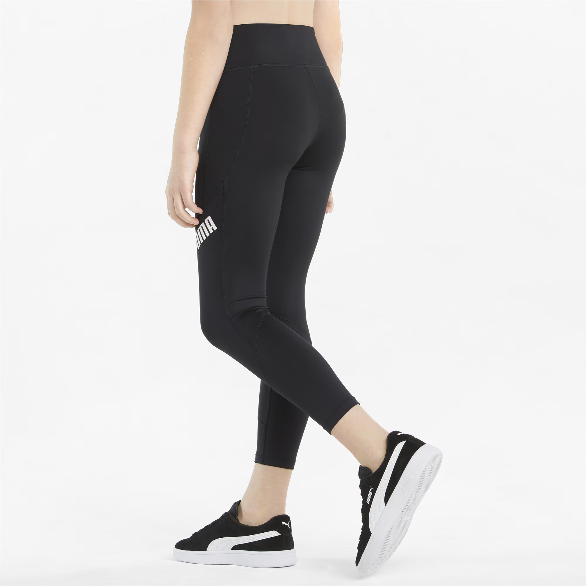 PUMA Leggings negru / alb - Pled.ro