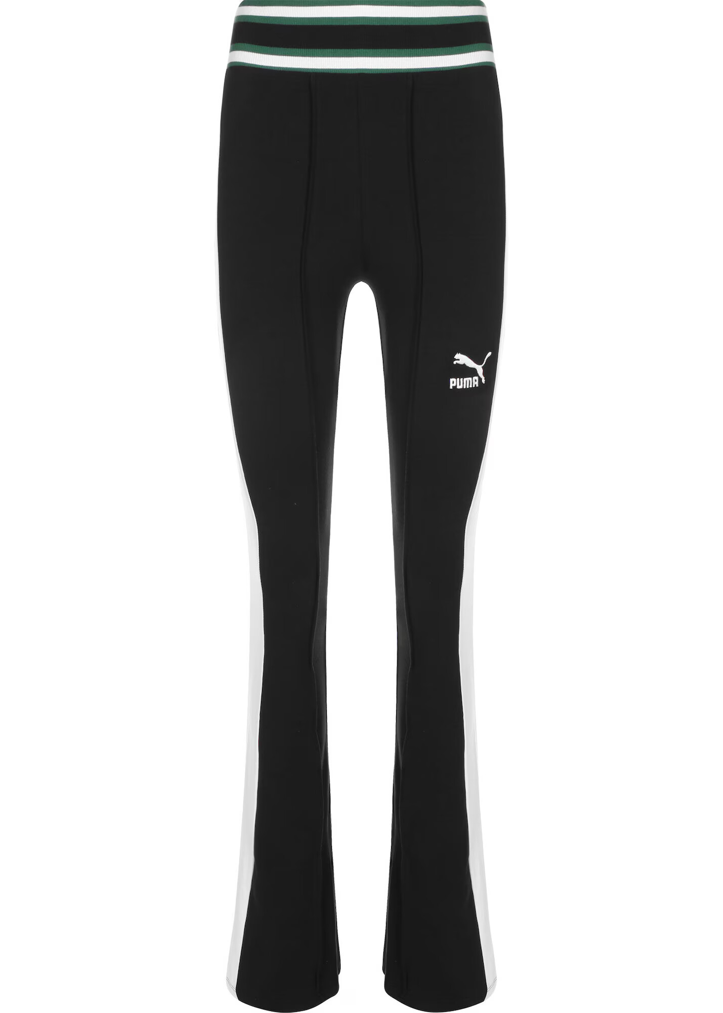 PUMA Leggings verde smarald / negru / alb murdar - Pled.ro