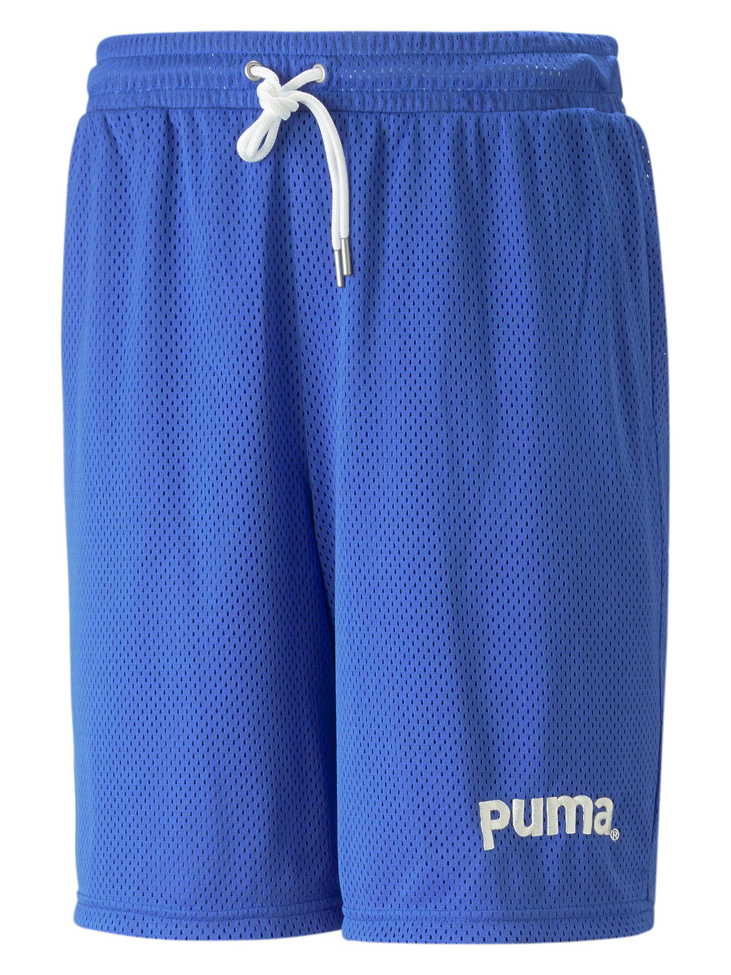 PUMA Pantaloni albastru / alb - Pled.ro