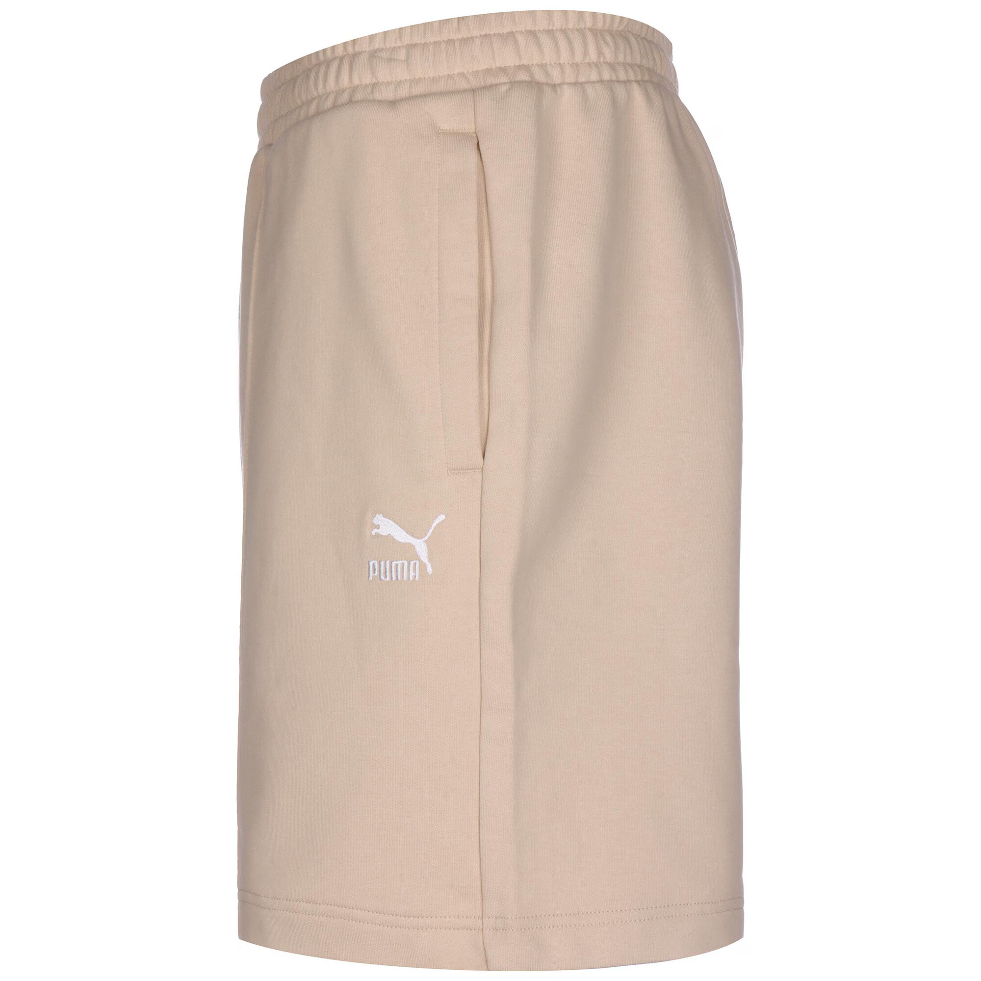 PUMA Pantaloni bej / alb - Pled.ro