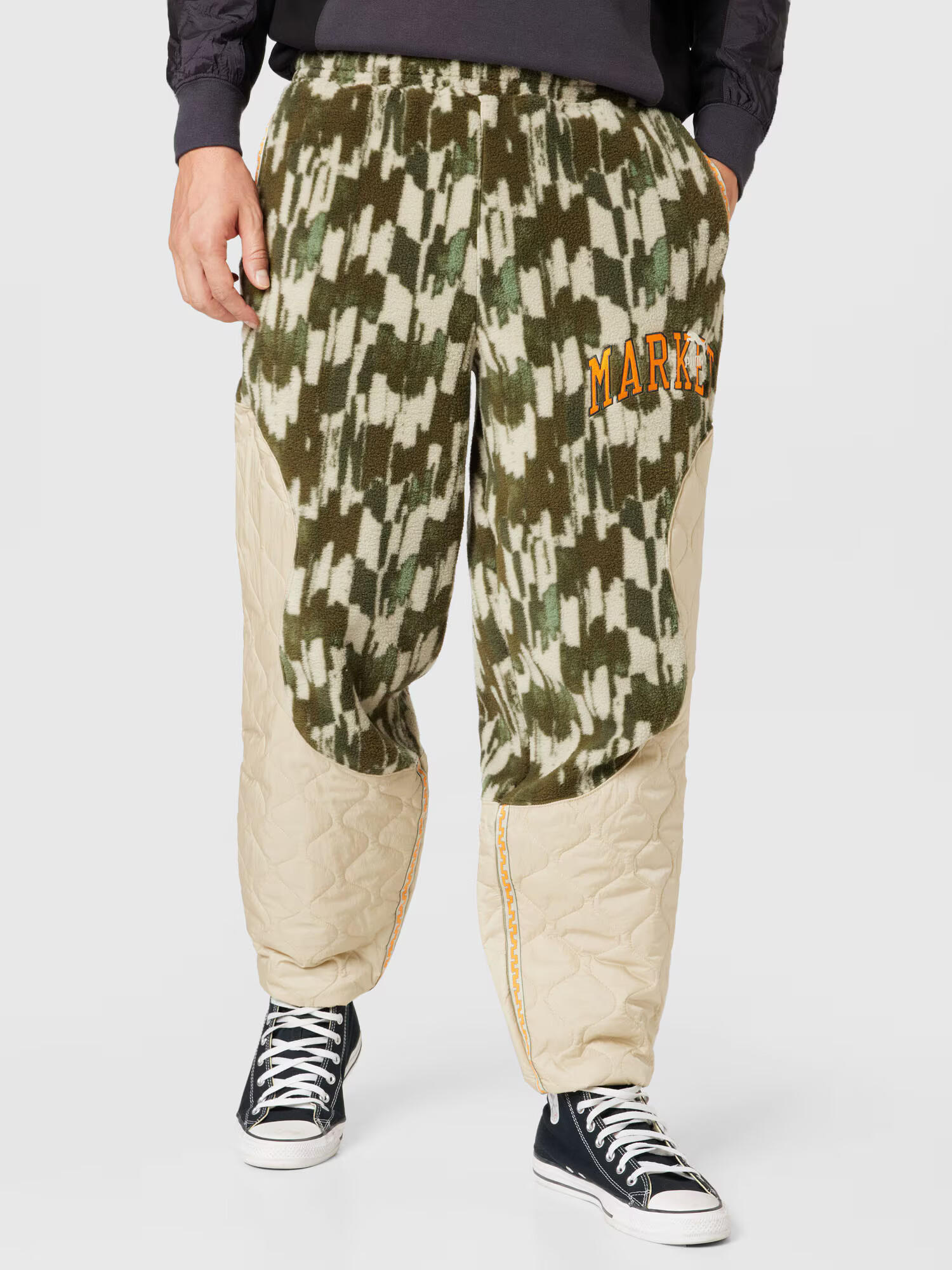 PUMA Pantaloni bej deschis / verde / oliv / portocaliu - Pled.ro