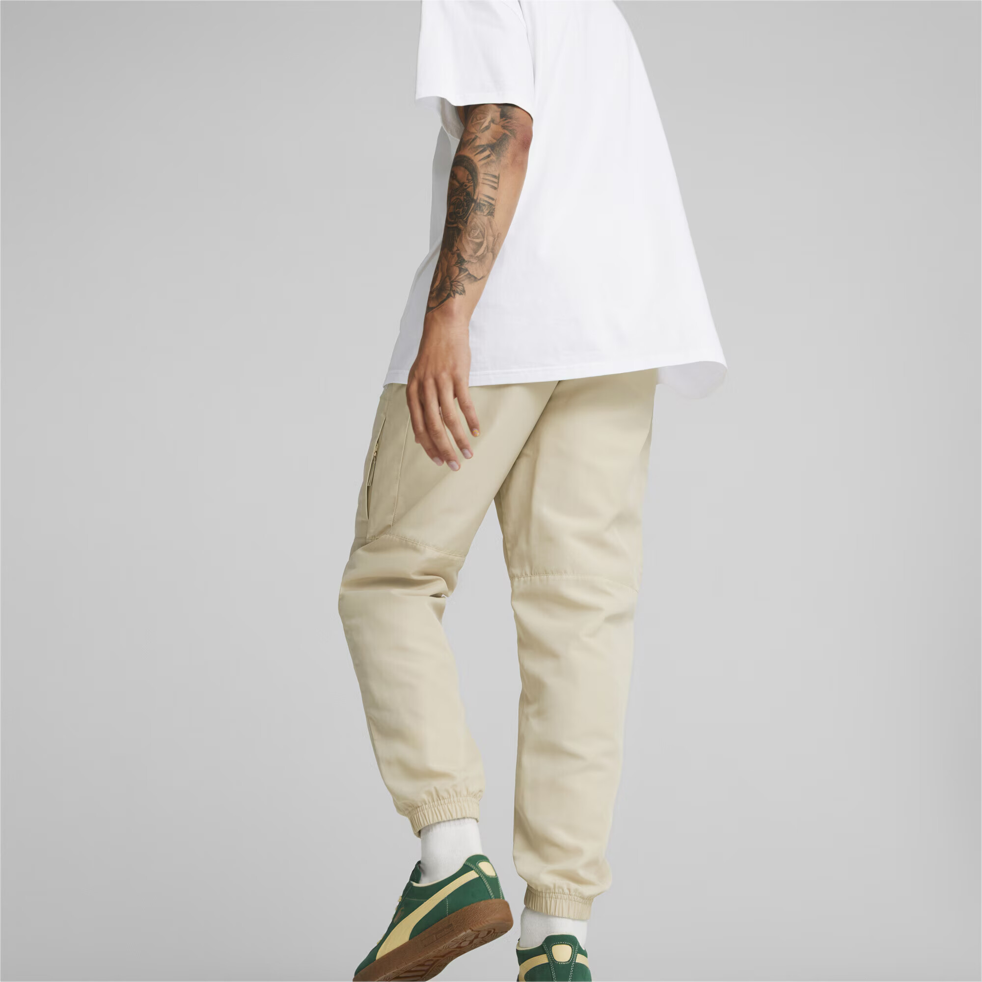 PUMA Pantaloni 'Classics' alb kitt / alb - Pled.ro