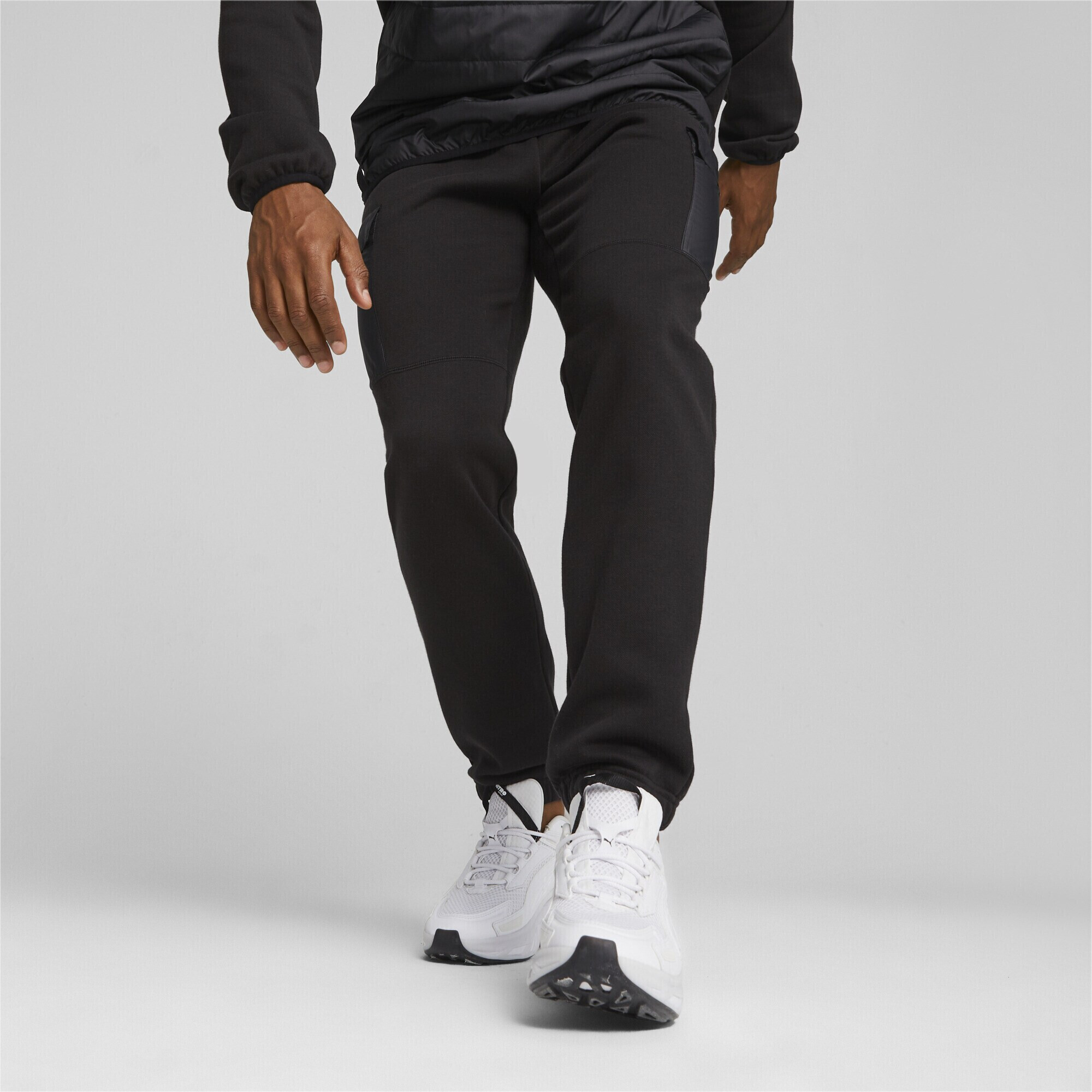 PUMA Pantaloni cu buzunare 'Utility' gri / negru - Pled.ro