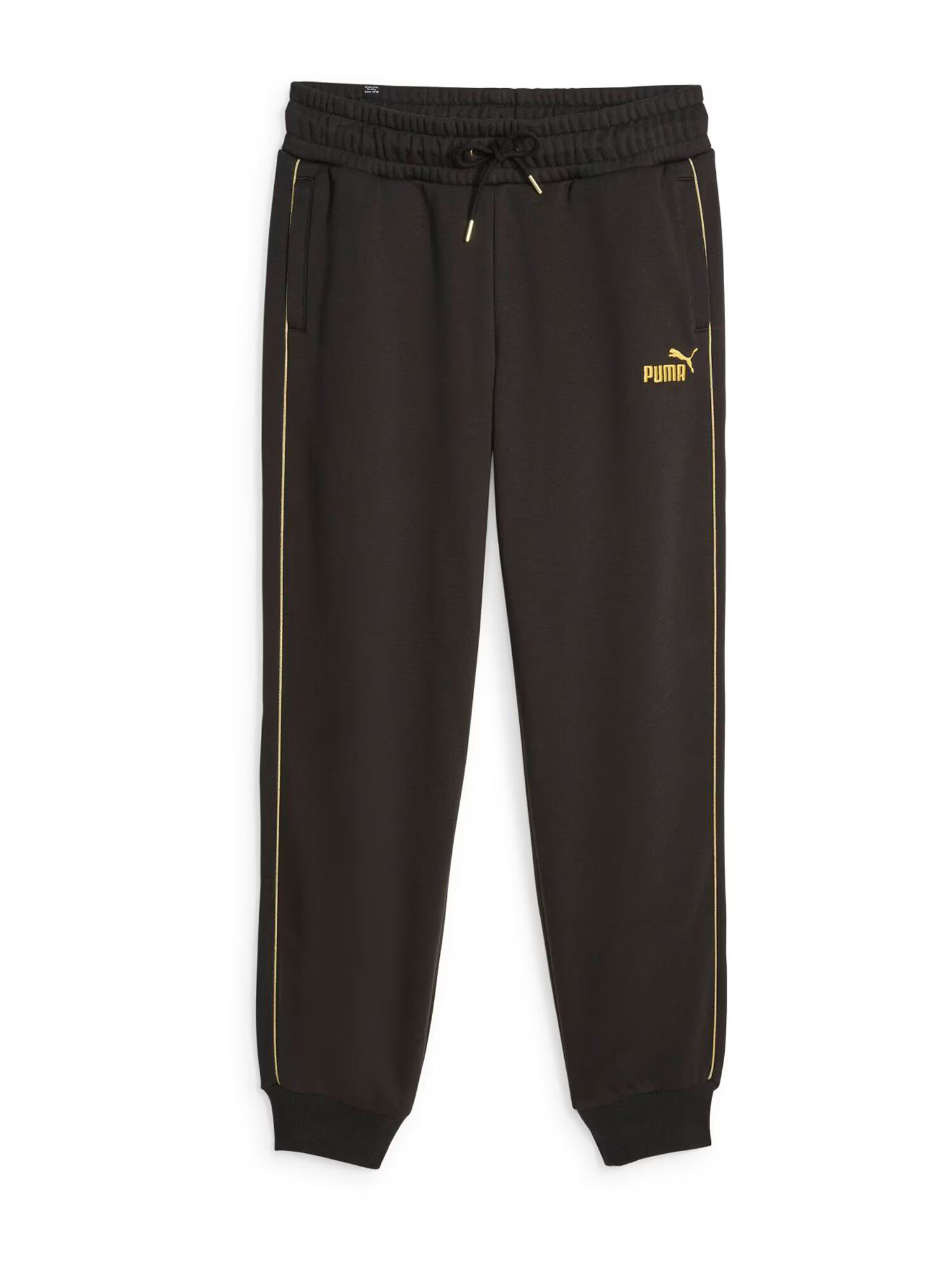 PUMA Pantaloni 'ESS+' galben / negru / alb murdar - Pled.ro