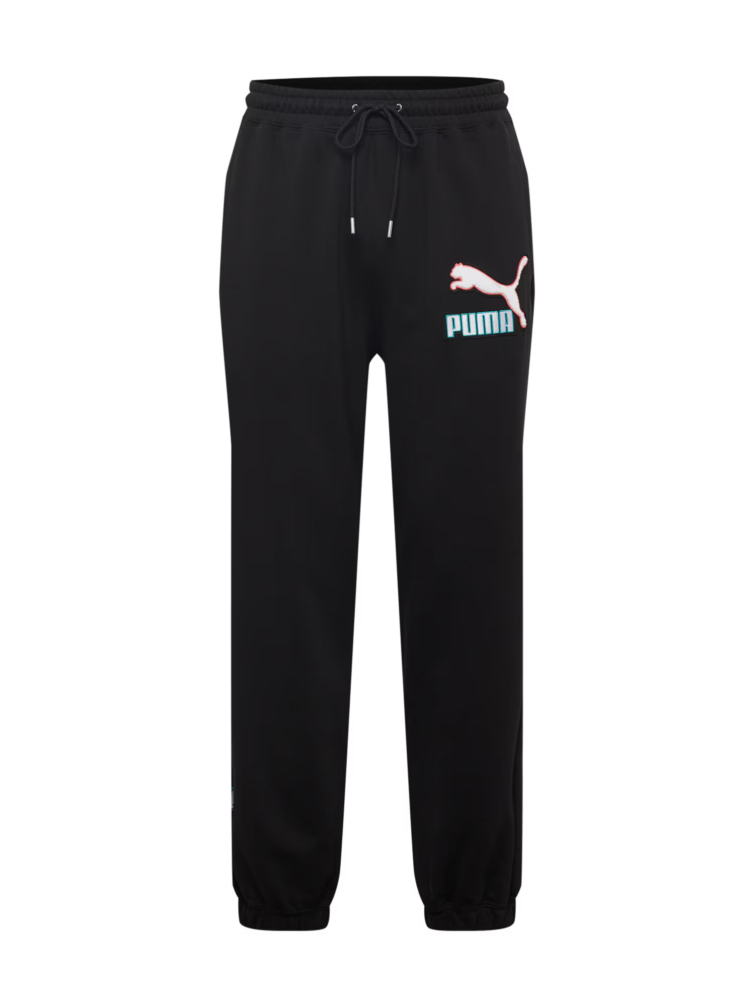 PUMA Pantaloni 'Fandom' turcoaz / corai / negru / alb - Pled.ro