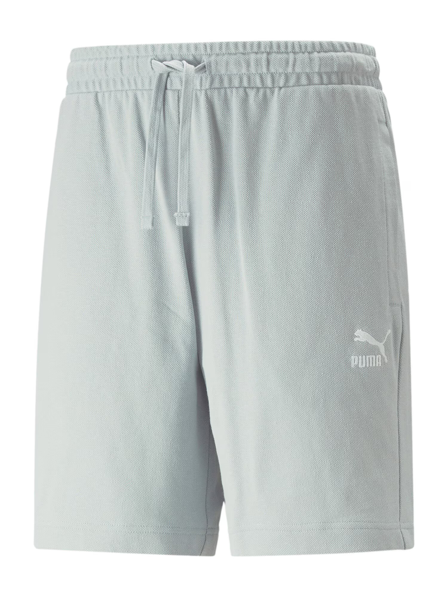 PUMA Pantaloni gri / alb - Pled.ro