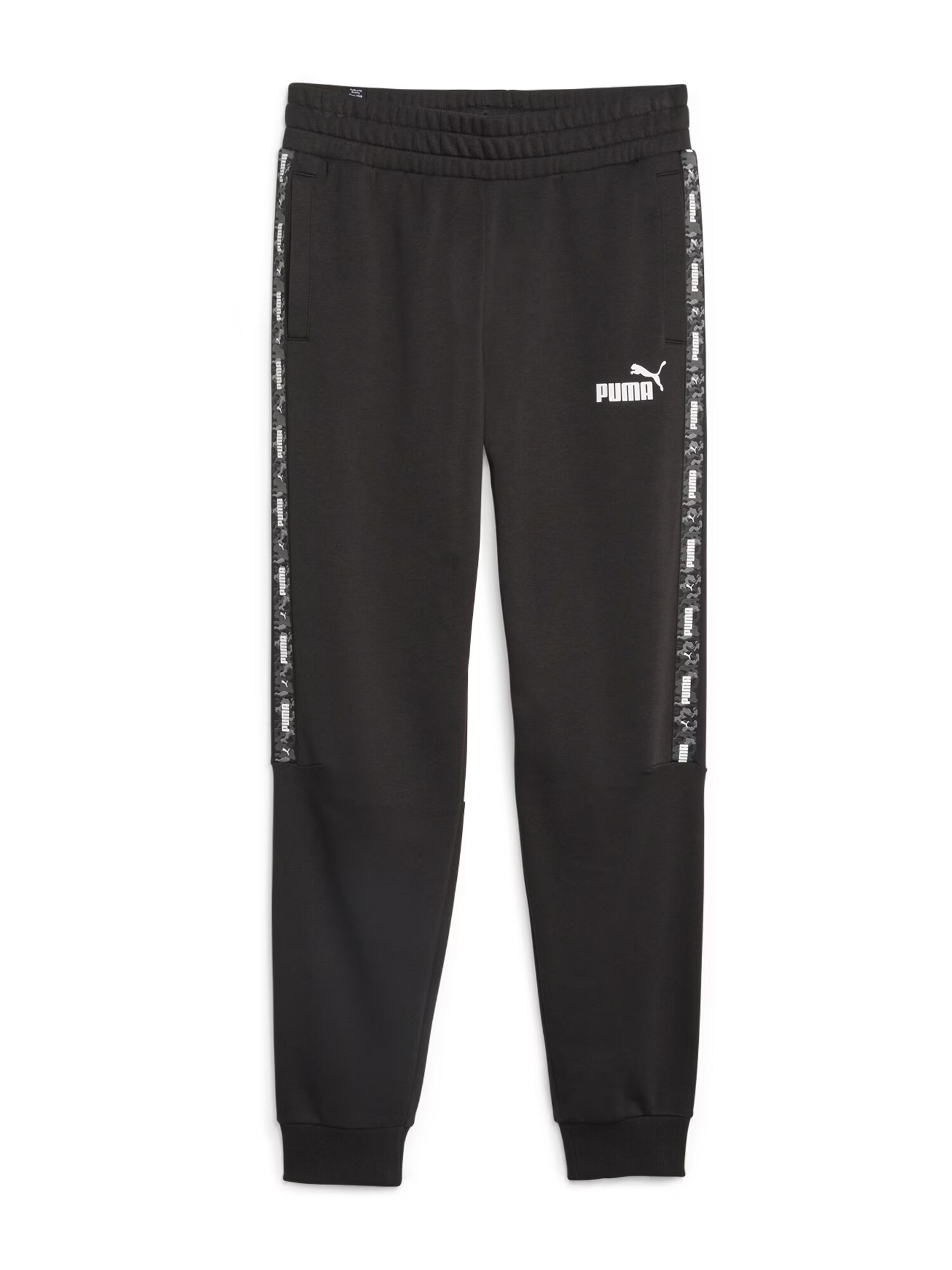 PUMA Pantaloni sport negru / alb - Pled.ro