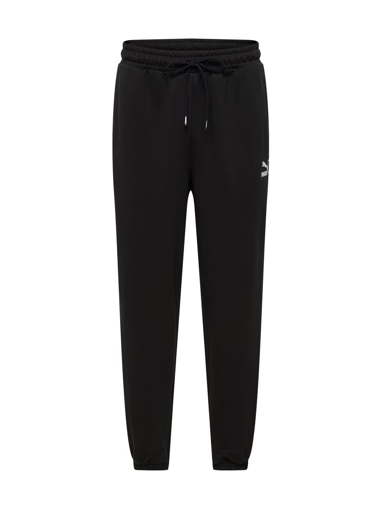 PUMA Pantaloni negru / alb - Pled.ro