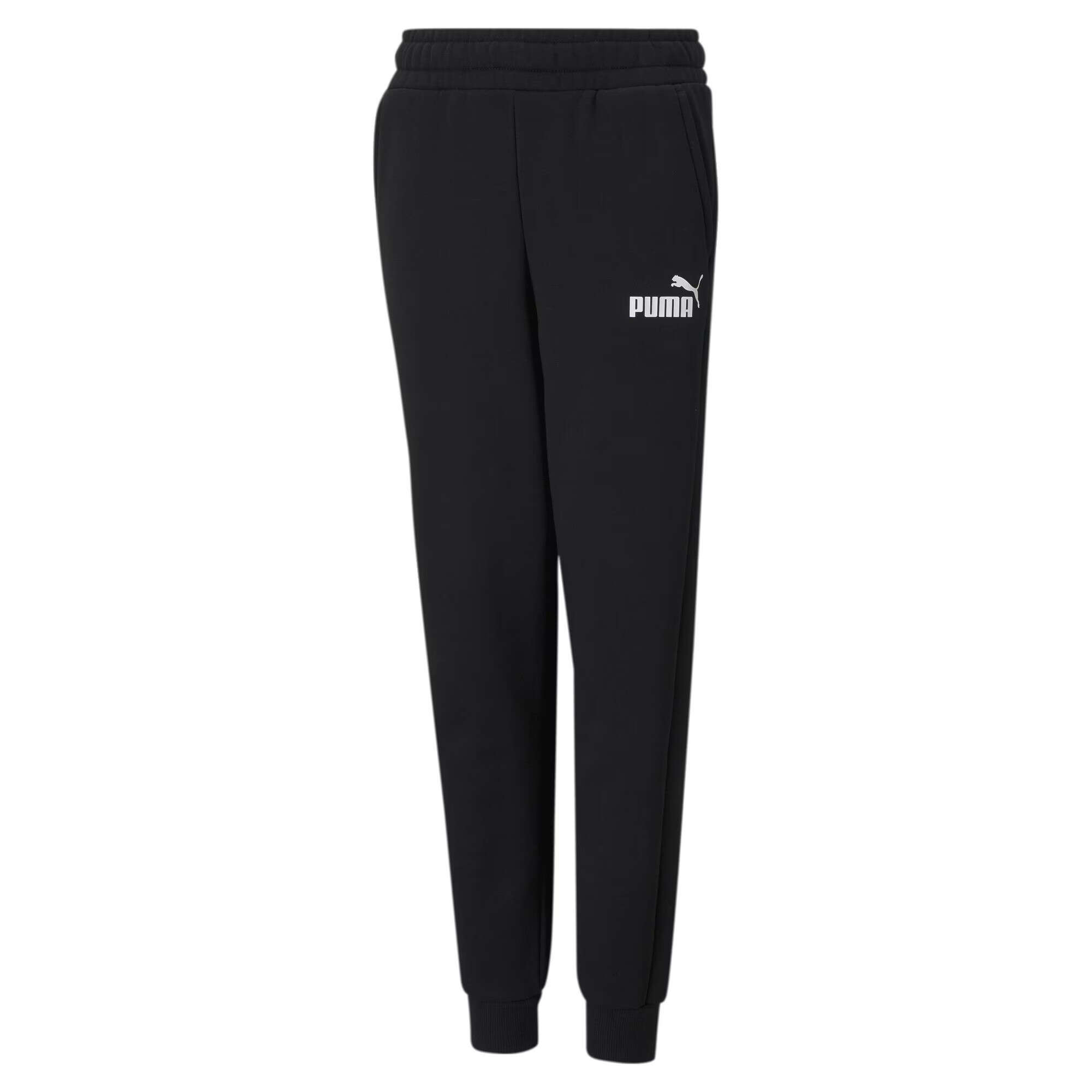 PUMA Pantaloni negru / alb - Pled.ro