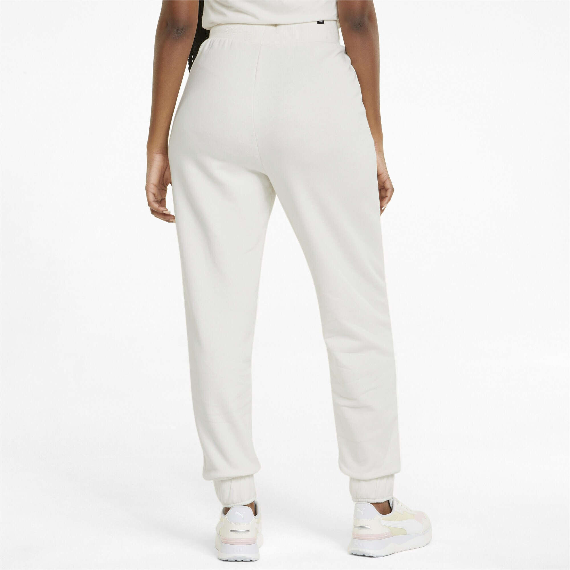 PUMA Pantaloni sport auriu / alb - Pled.ro