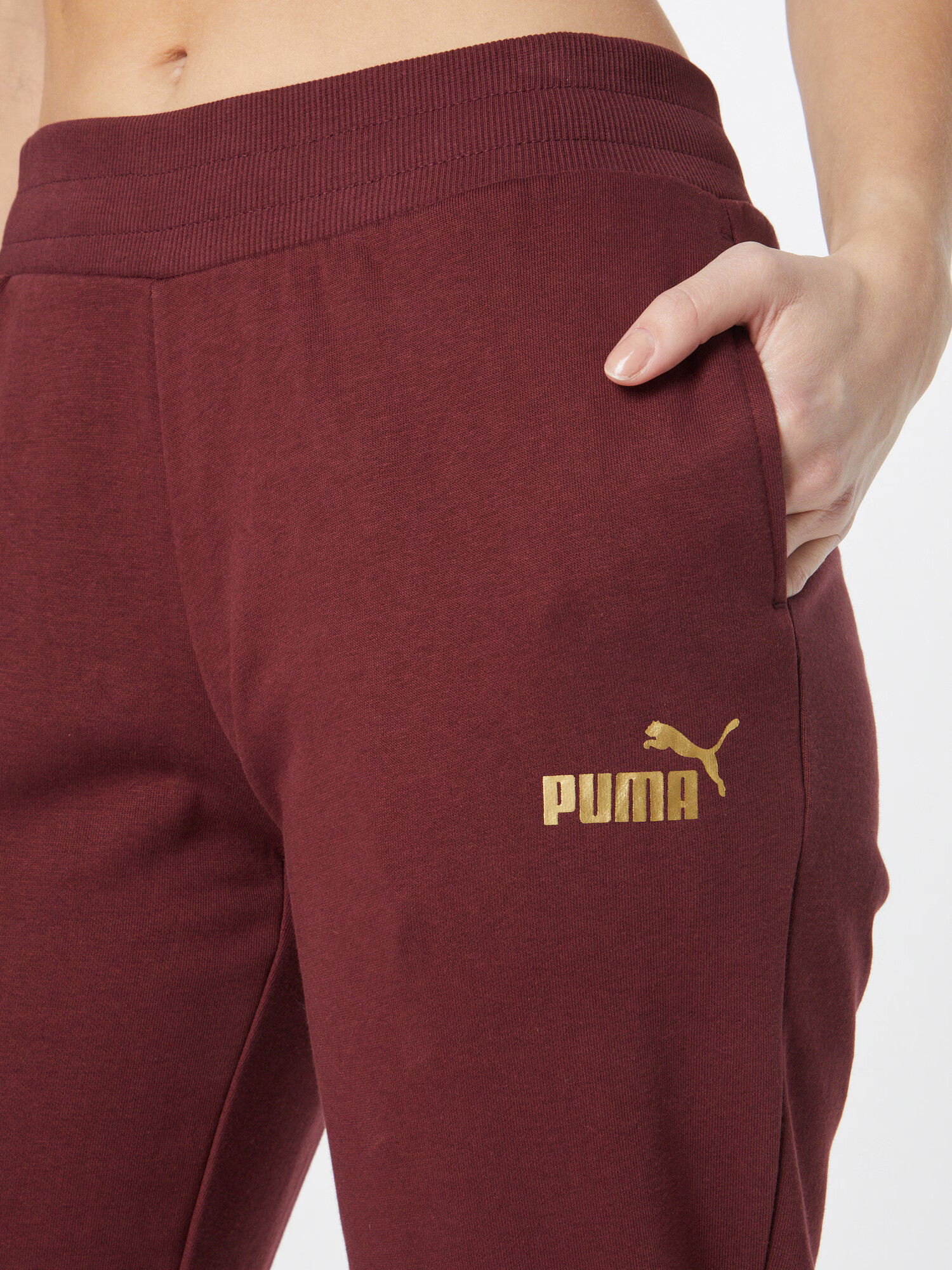 PUMA Pantaloni sport auriu / mov vânătă - Pled.ro