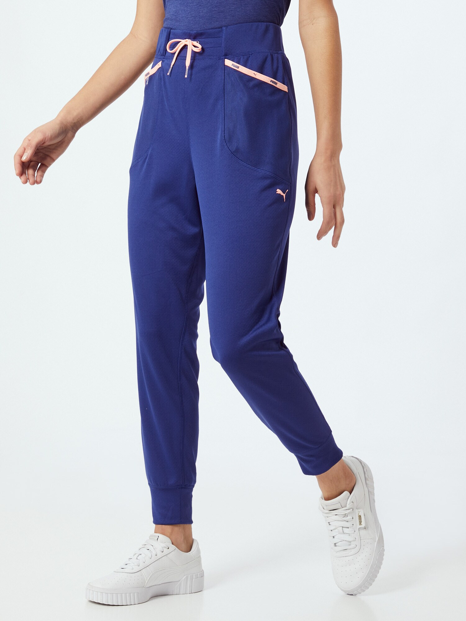 PUMA Pantaloni sport bleumarin / roz - Pled.ro