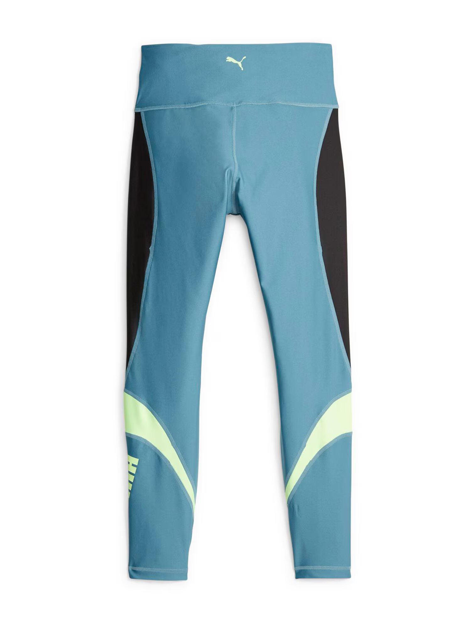 PUMA Pantaloni sport cyan / verde deschis / negru - Pled.ro