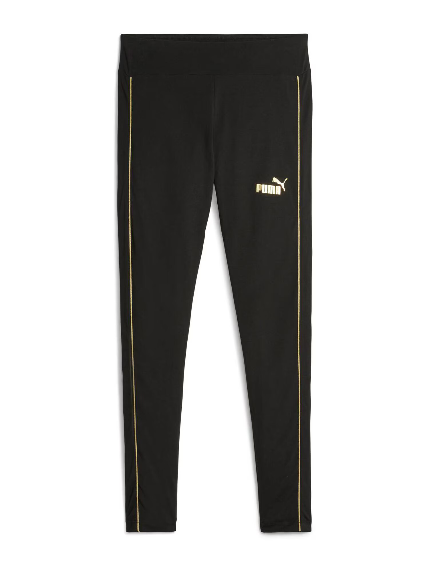 PUMA Pantaloni sport 'ESS+ MINIMAL GOLD' auriu / negru / alb - Pled.ro