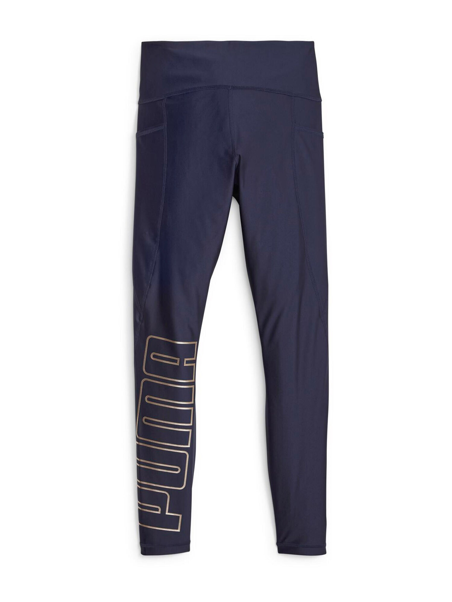 PUMA Pantaloni sport 'EVERSCULPT' bej / bleumarin / alb - Pled.ro