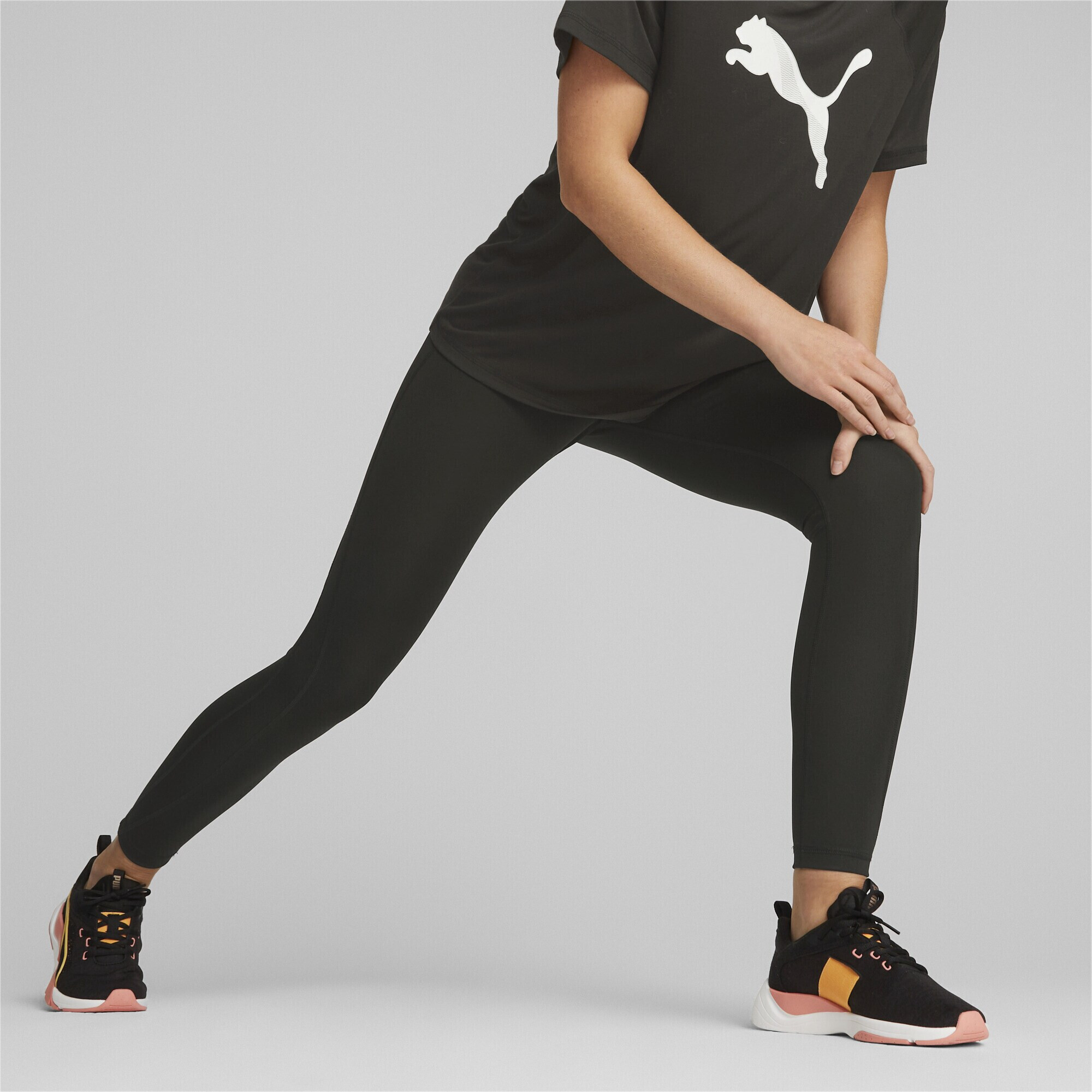 PUMA Pantaloni sport 'EVOSTRIPE' negru / alb - Pled.ro