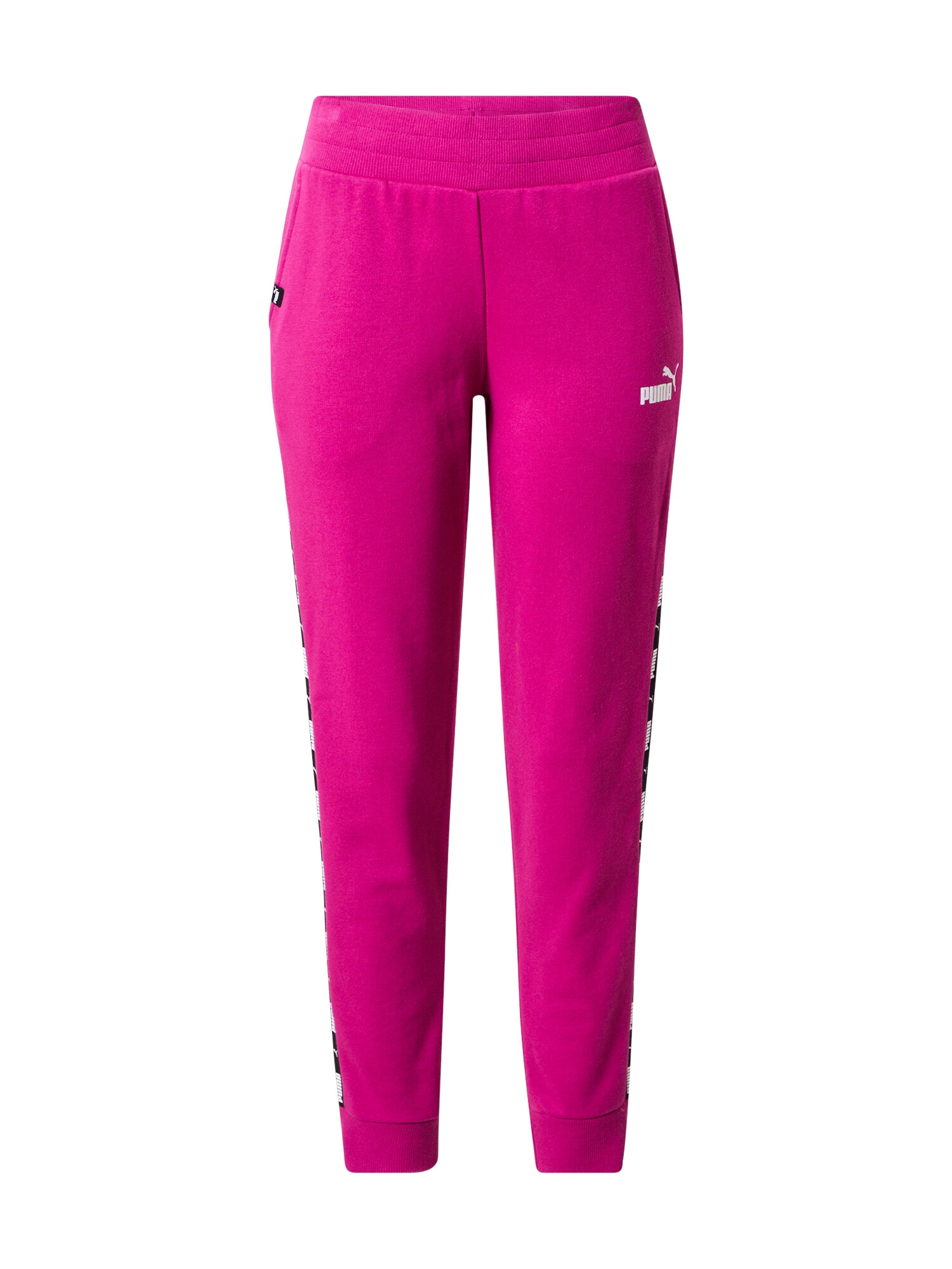 PUMA Pantaloni sport fucsia / negru / alb - Pled.ro