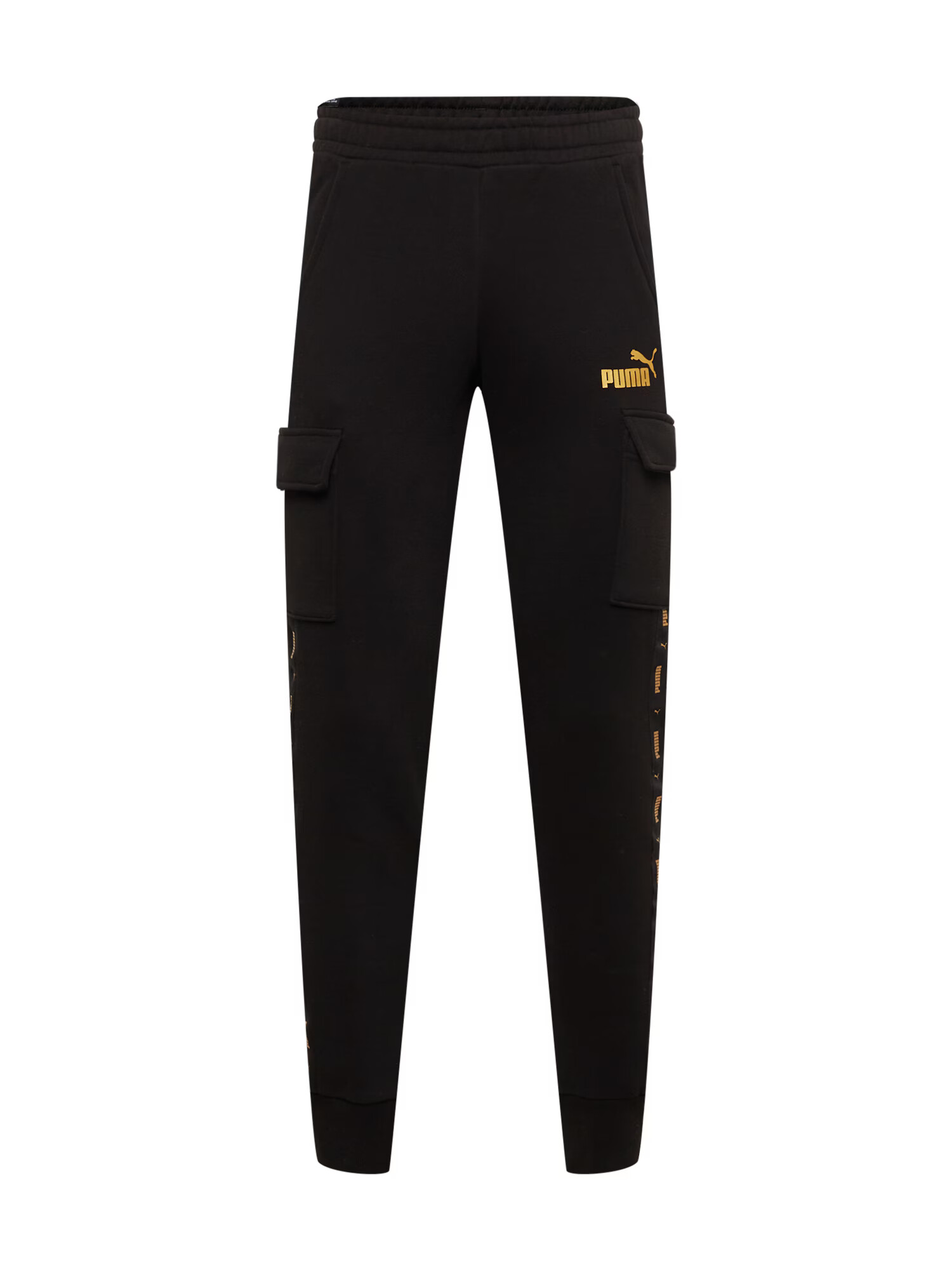 PUMA Pantaloni sport galben auriu / negru - Pled.ro