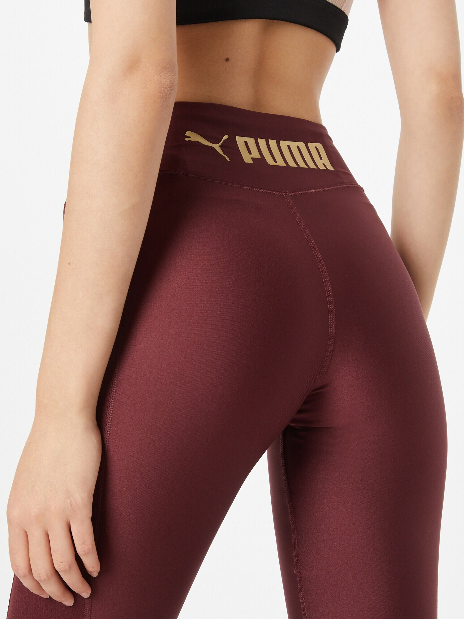 PUMA Pantaloni sport galben deschis / mov prună - Pled.ro