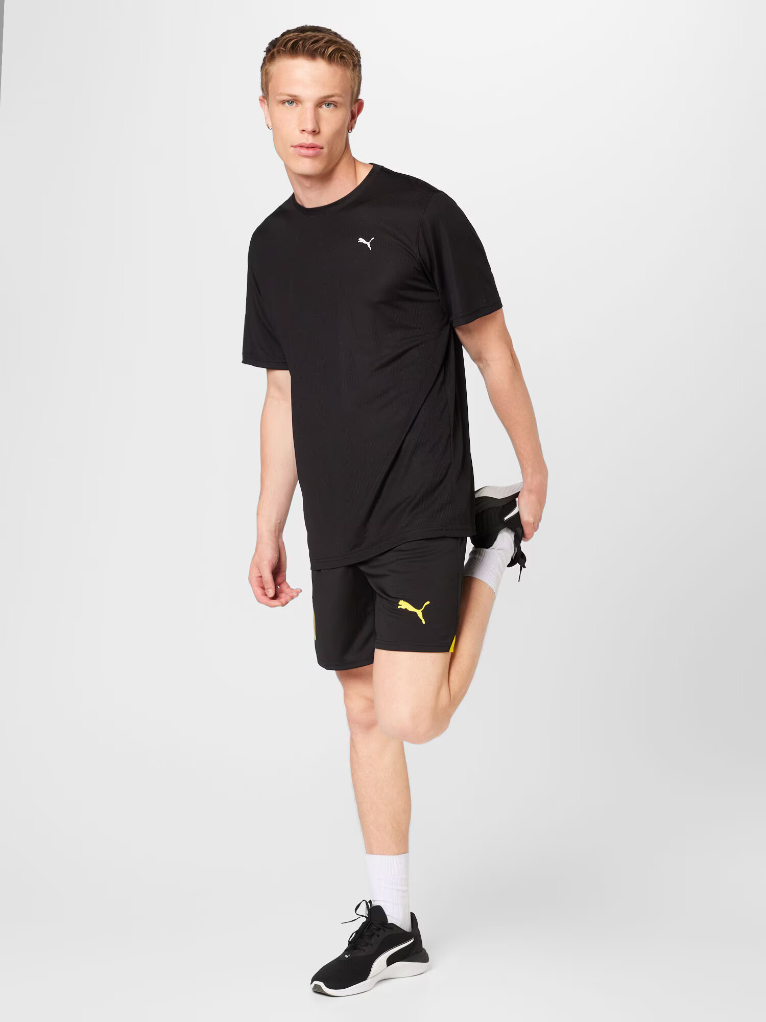 PUMA Pantaloni sport 'Borussia Dortmund Home 2023/2024' galben muștar / negru - Pled.ro