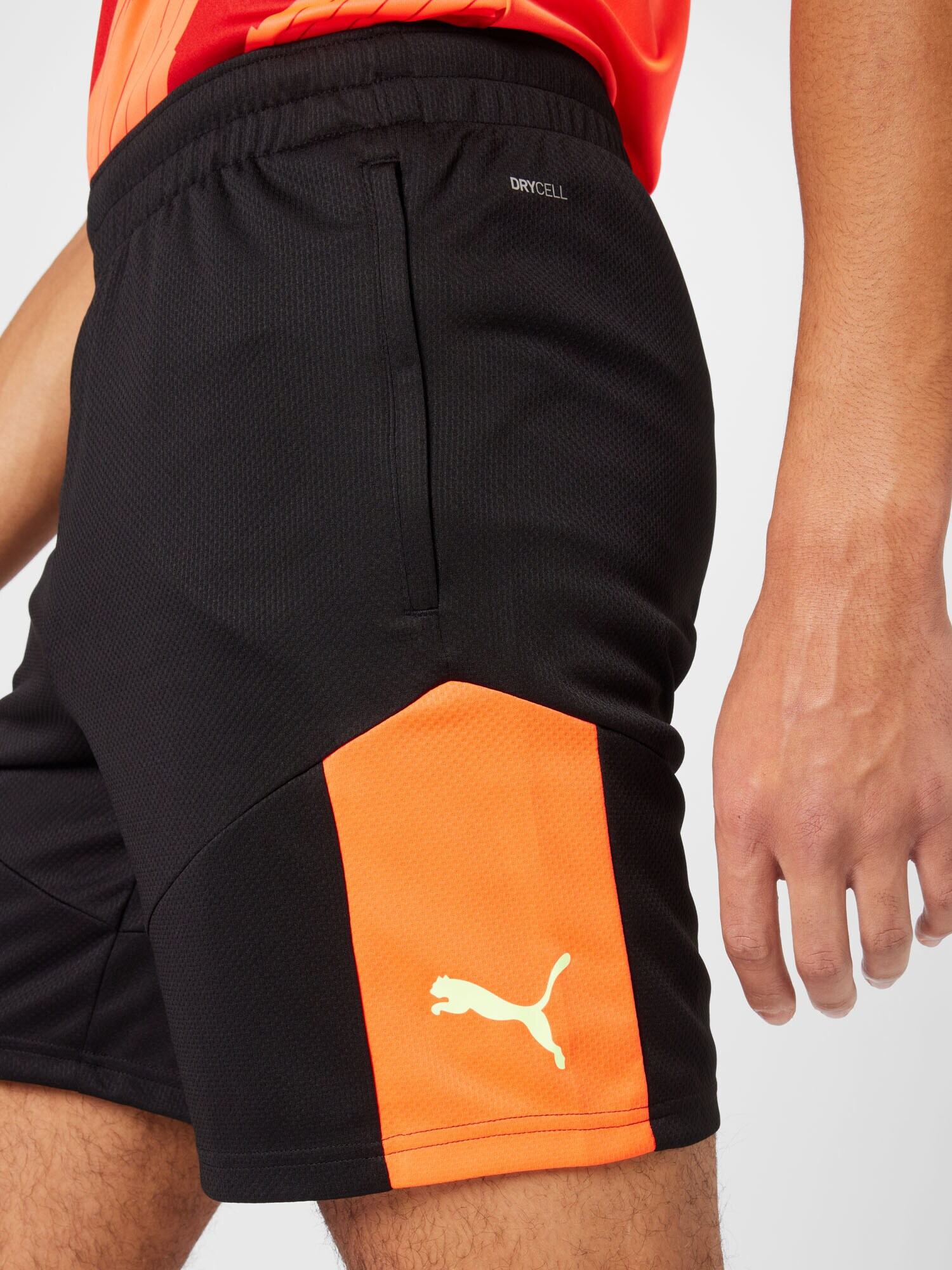 PUMA Pantaloni sport galben / roșu orange / negru - Pled.ro