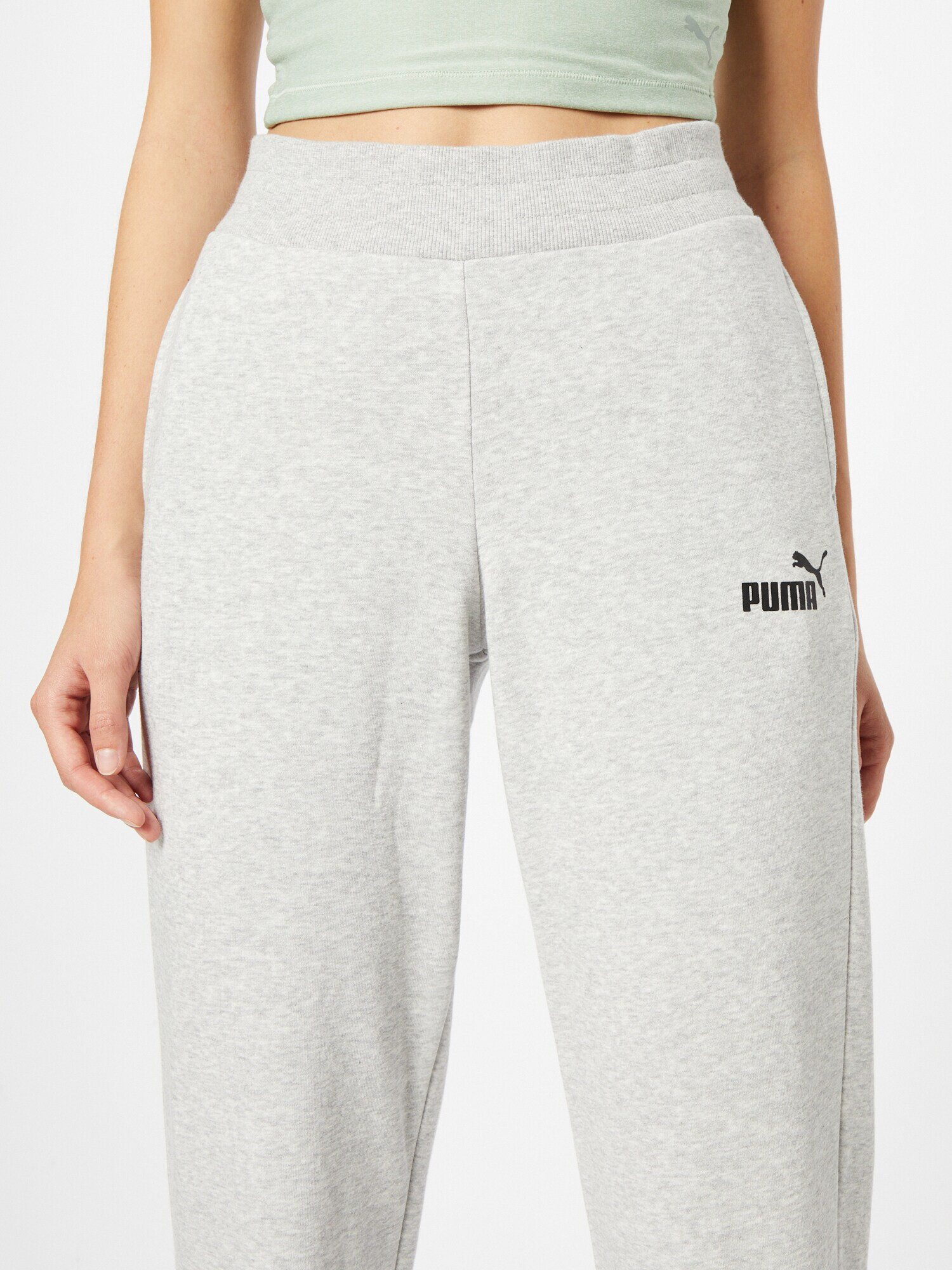 PUMA Pantaloni sport 'Essentials' gri amestecat / negru - Pled.ro