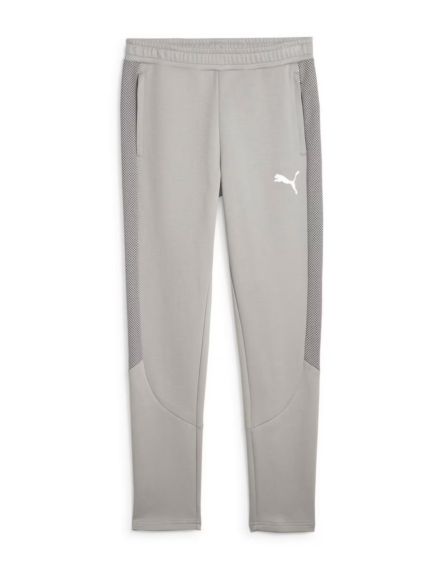 PUMA Pantaloni sport gri / alb - Pled.ro