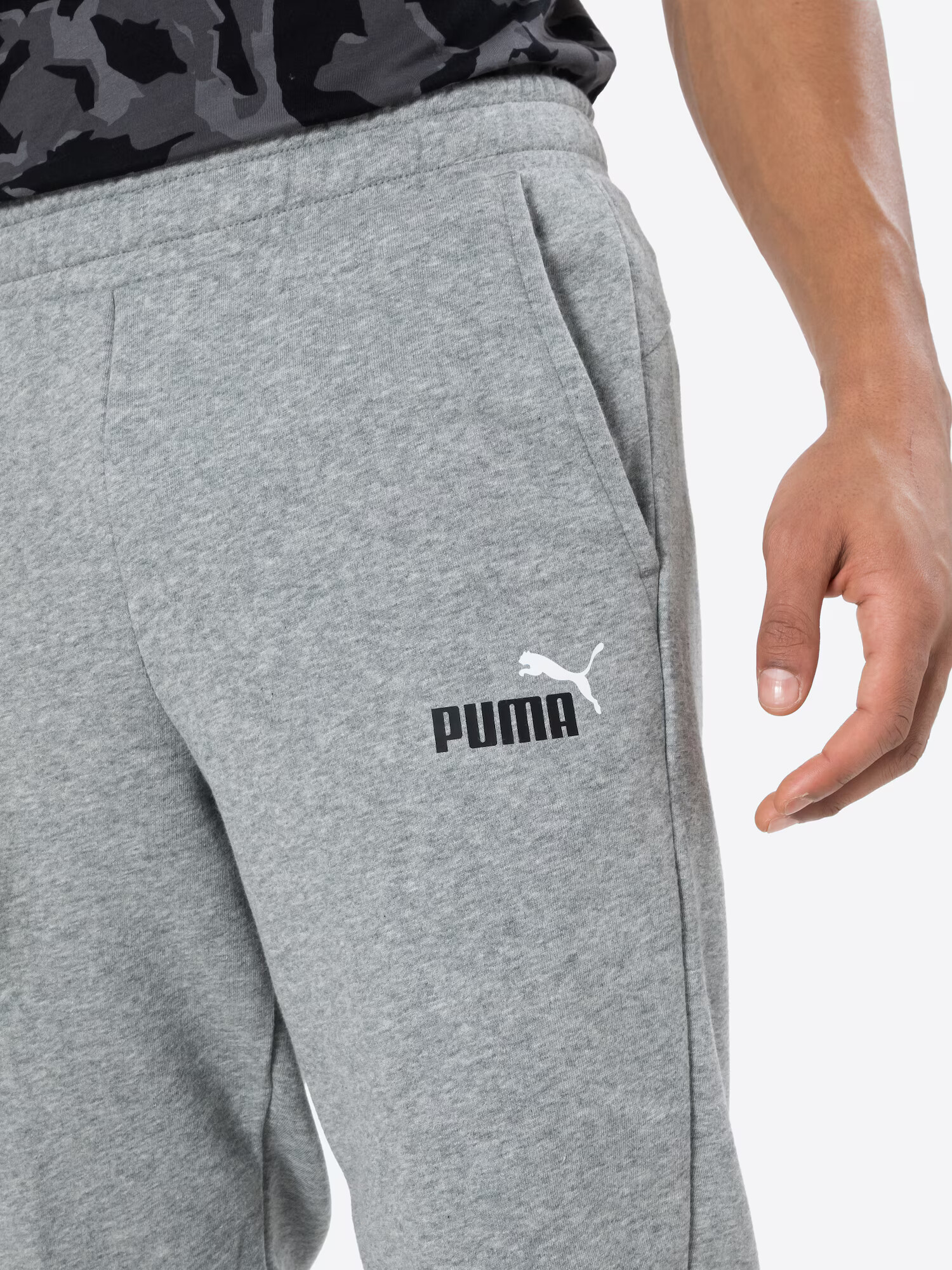 PUMA Pantaloni sport gri amestecat / negru / alb - Pled.ro