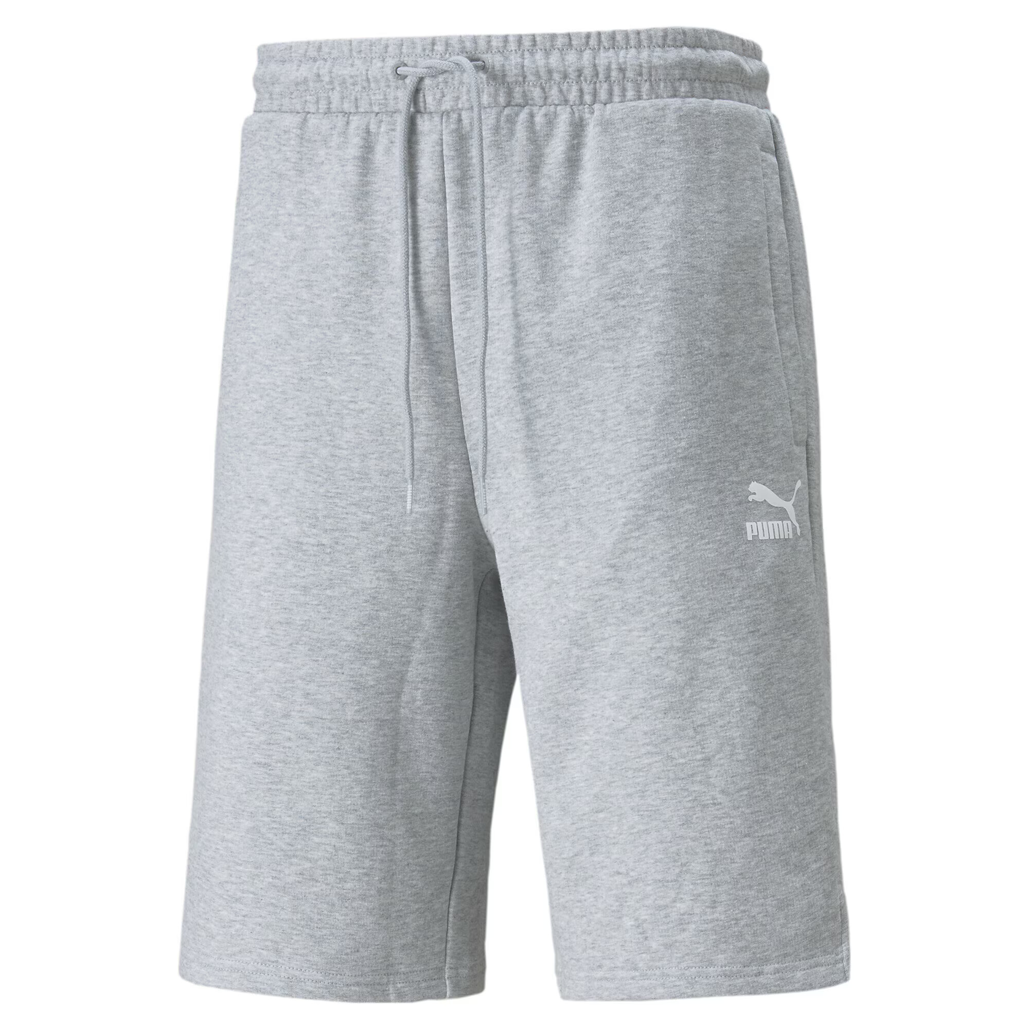 PUMA Pantaloni sport gri deschis / alb - Pled.ro