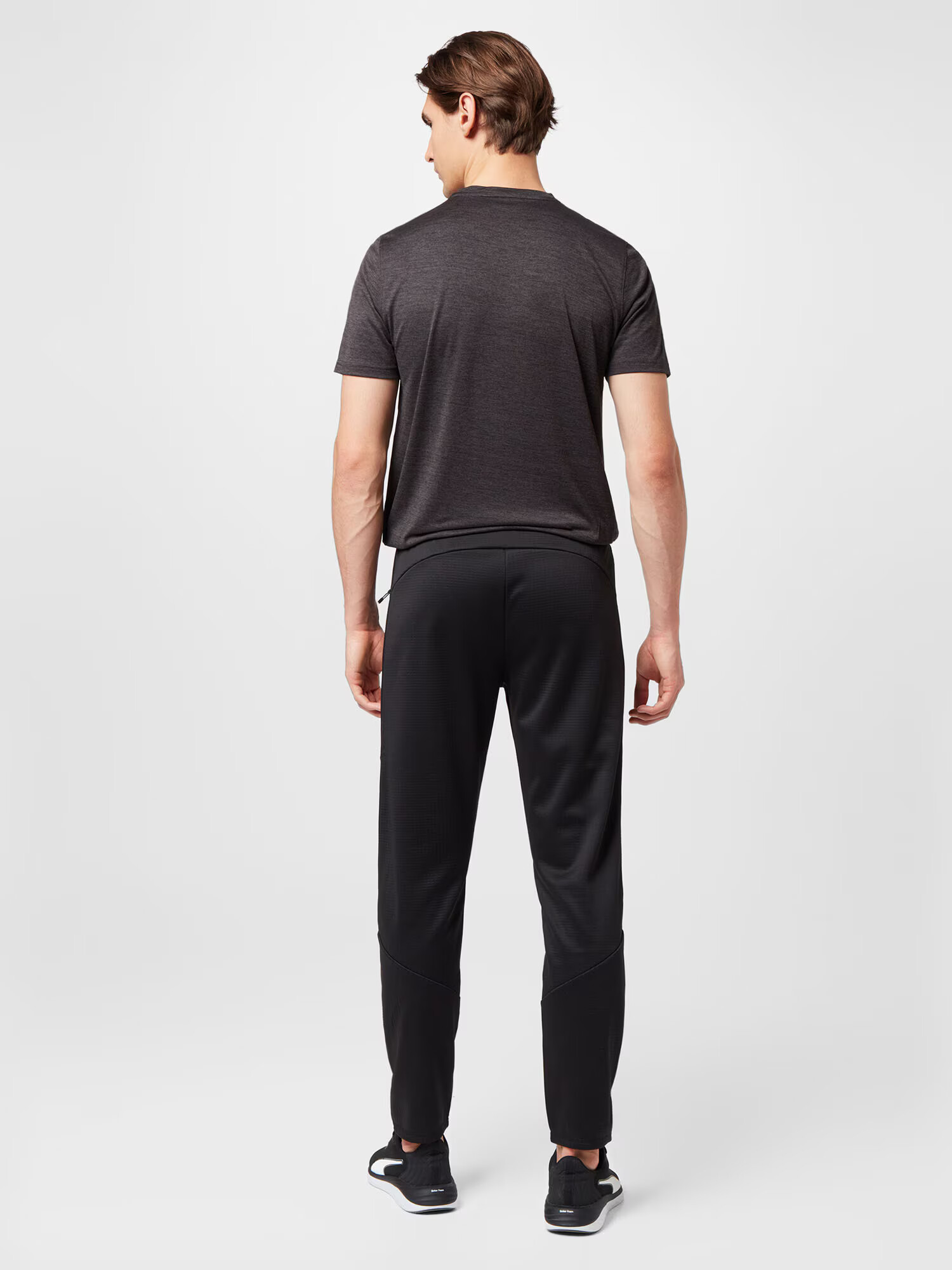 PUMA Pantaloni sport gri deschis / negru - Pled.ro