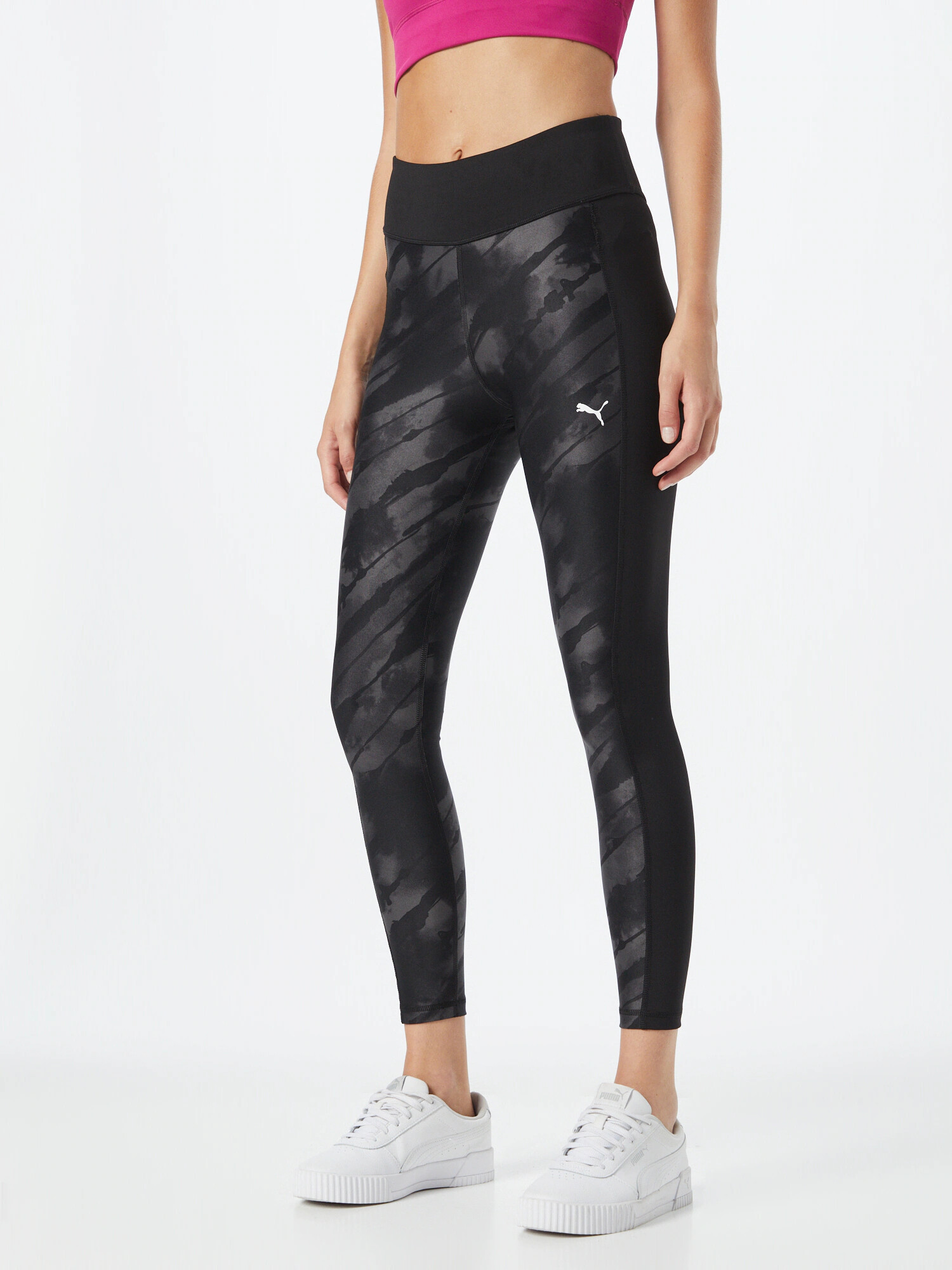 PUMA Pantaloni sport gri fumuriu / negru / alb - Pled.ro