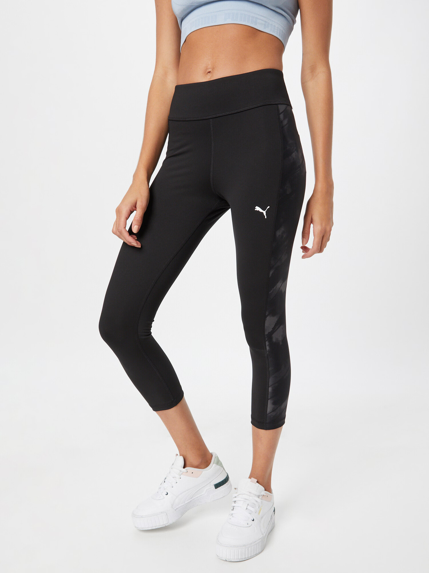 PUMA Pantaloni sport gri închis / negru / alb - Pled.ro