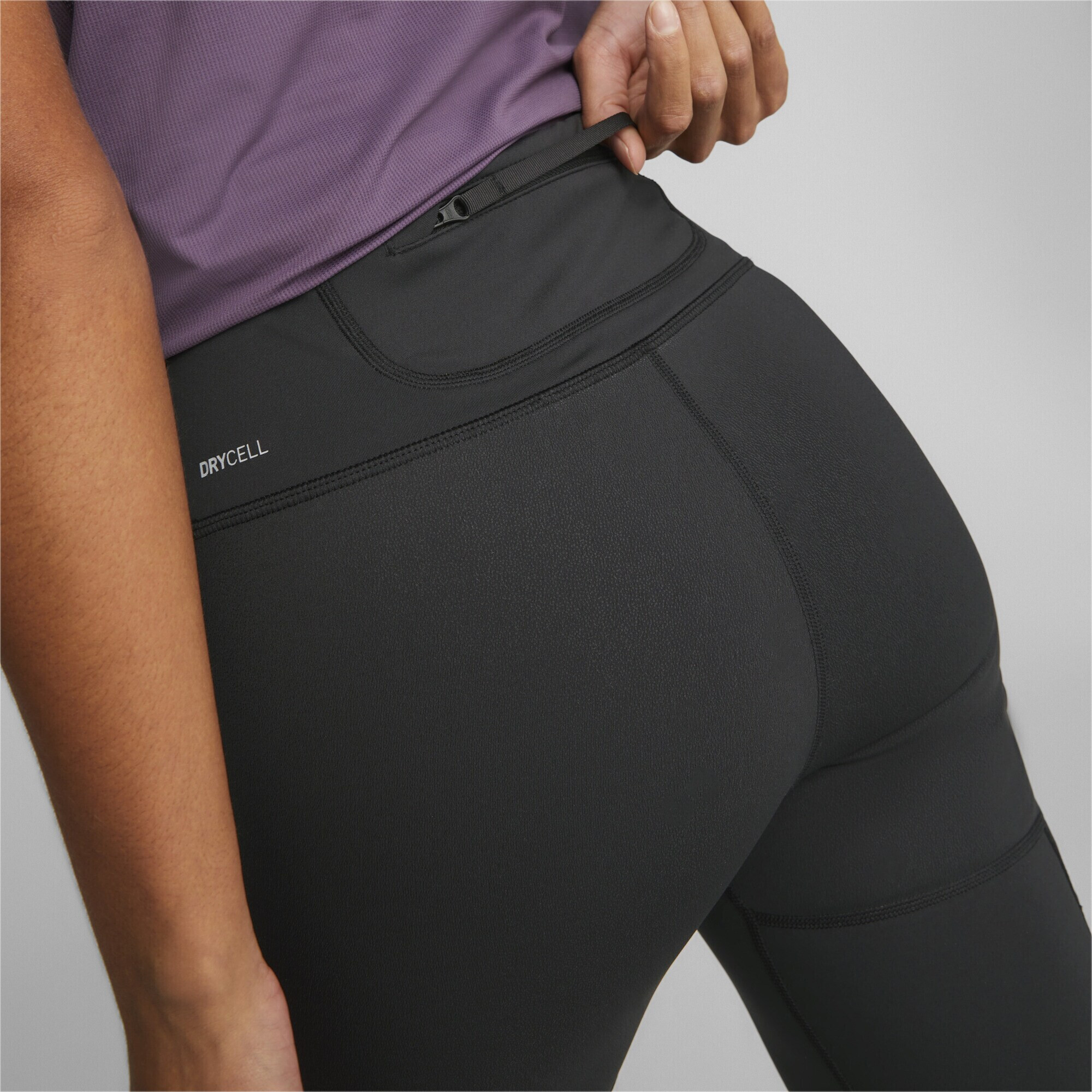 PUMA Pantaloni sport gri / negru - Pled.ro