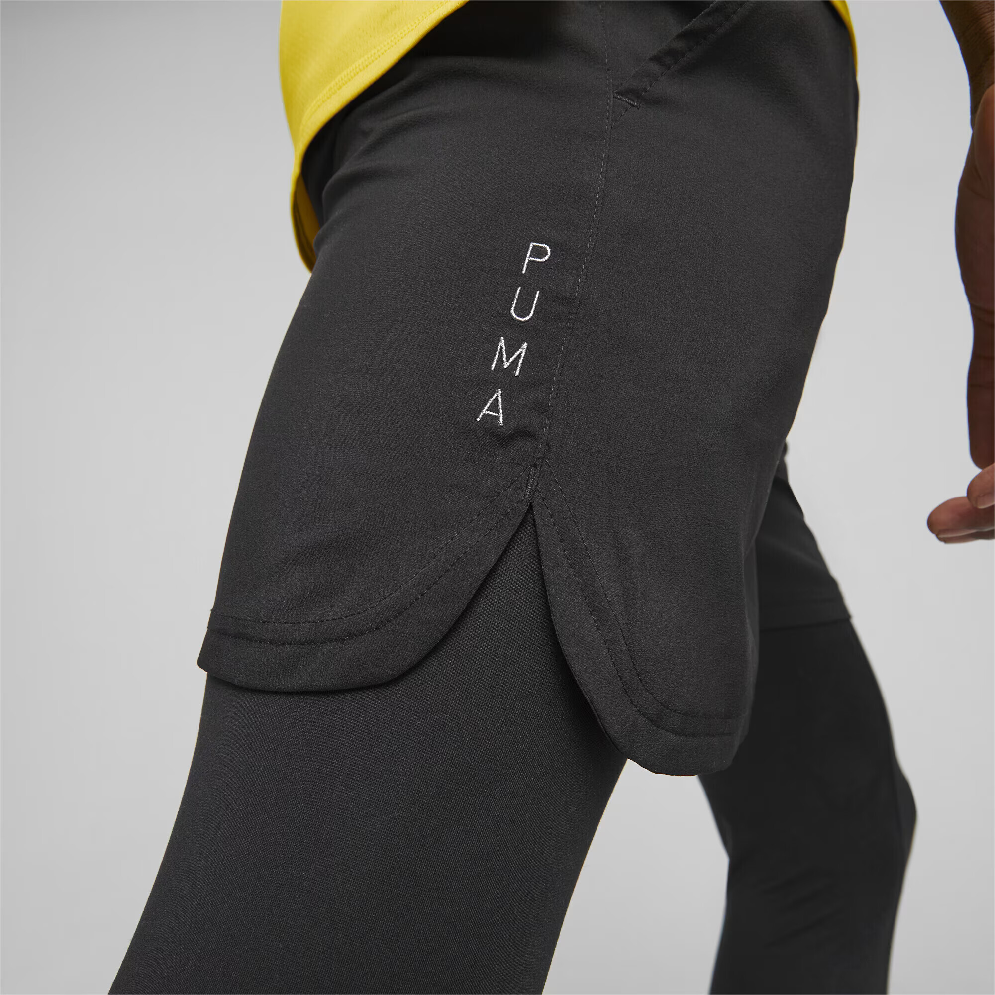 PUMA Pantaloni sport gri / negru - Pled.ro