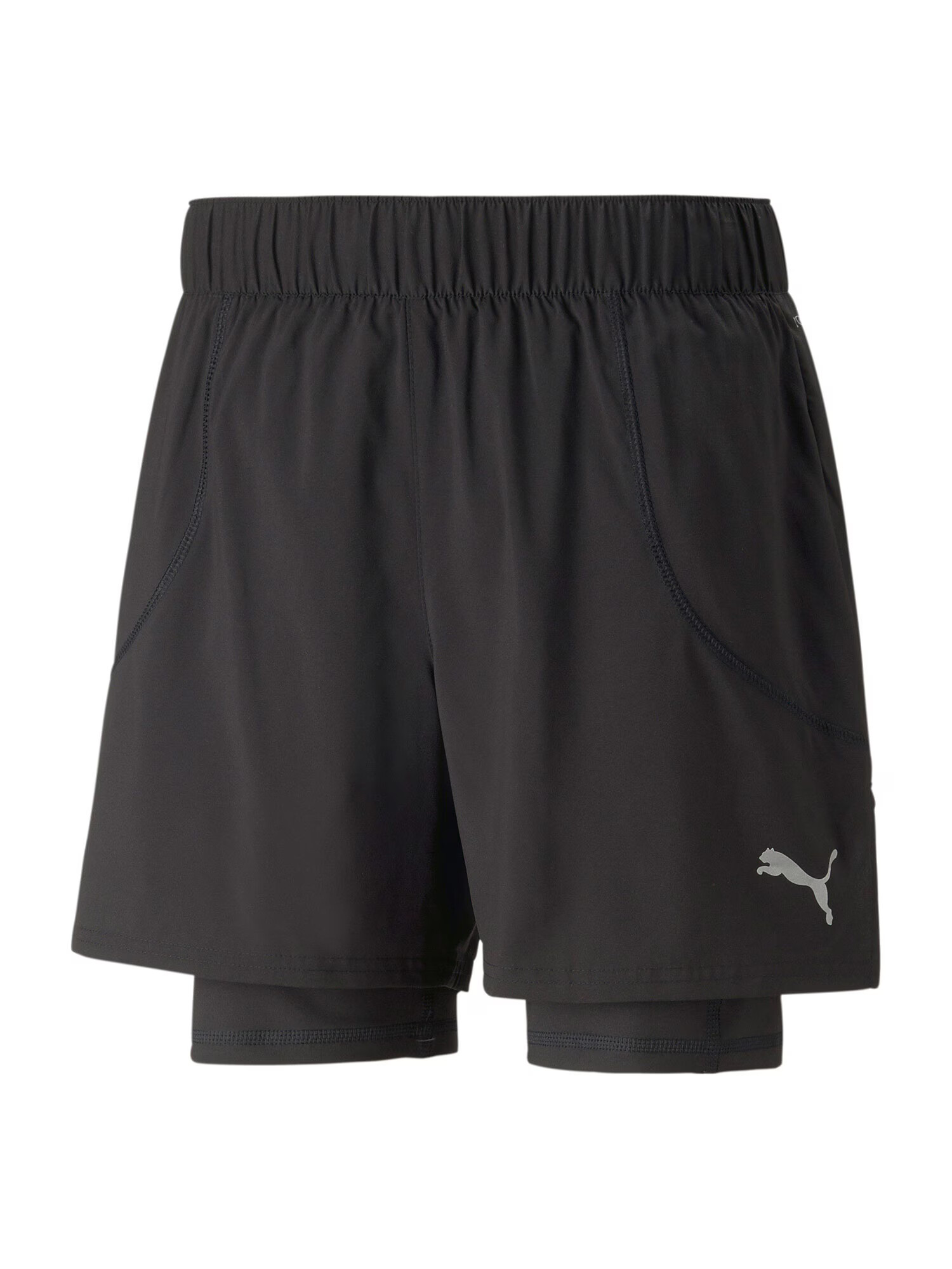 PUMA Pantaloni sport gri / negru - Pled.ro