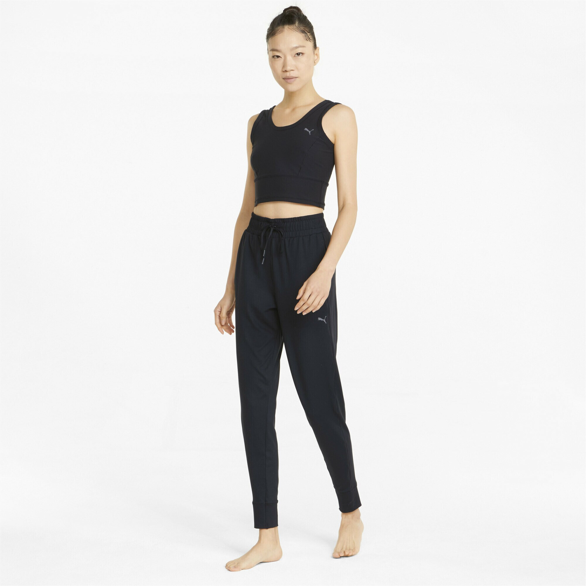 PUMA Pantaloni sport 'Studio Foundations' gri / negru - Pled.ro