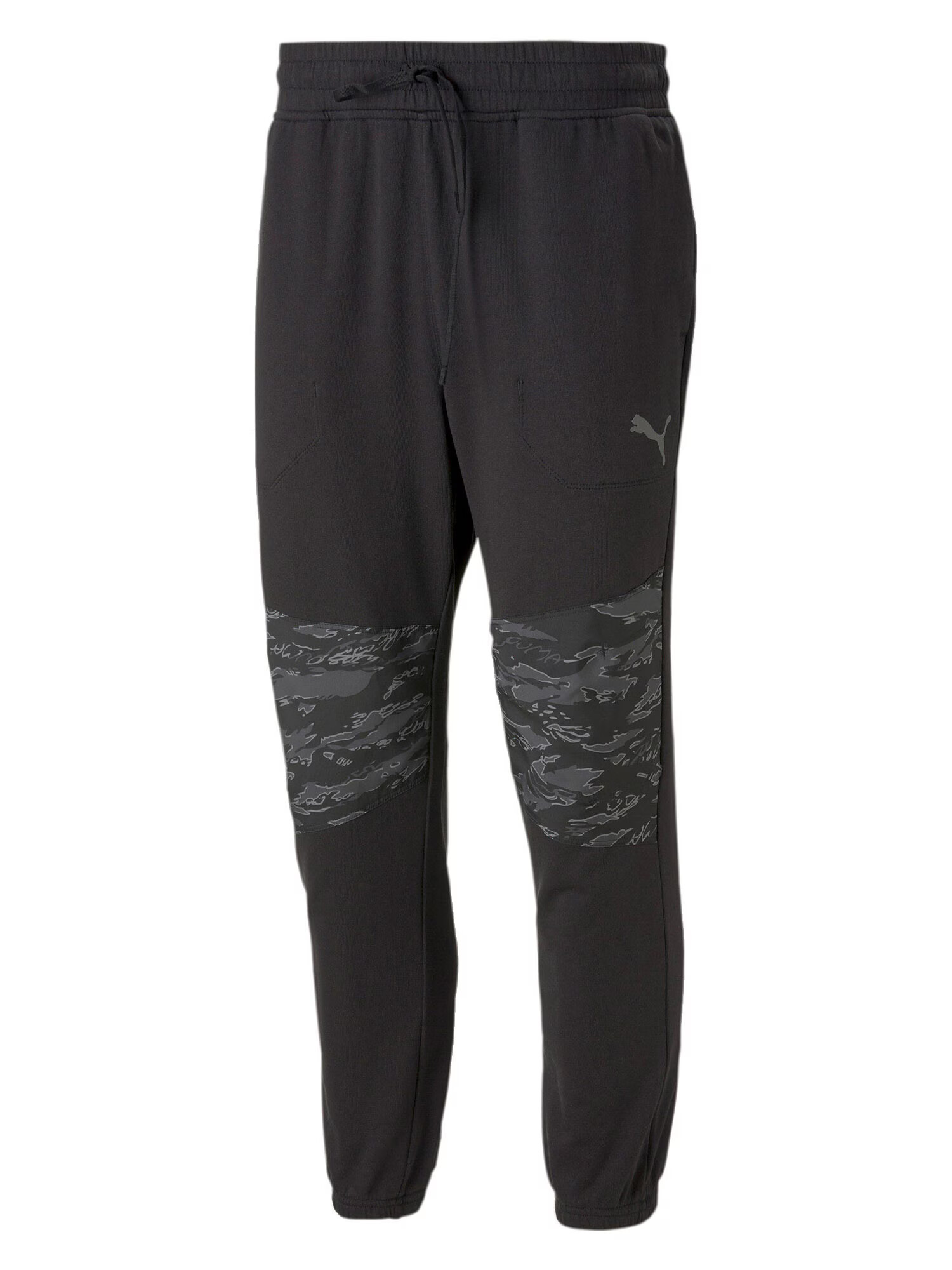 PUMA Pantaloni sport gri / negru - Pled.ro