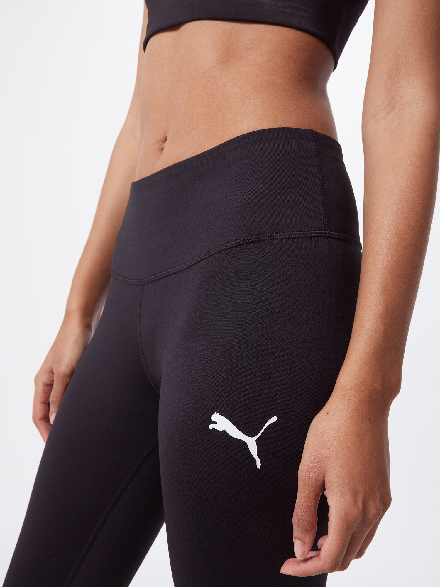 PUMA Pantaloni sport gri / negru - Pled.ro