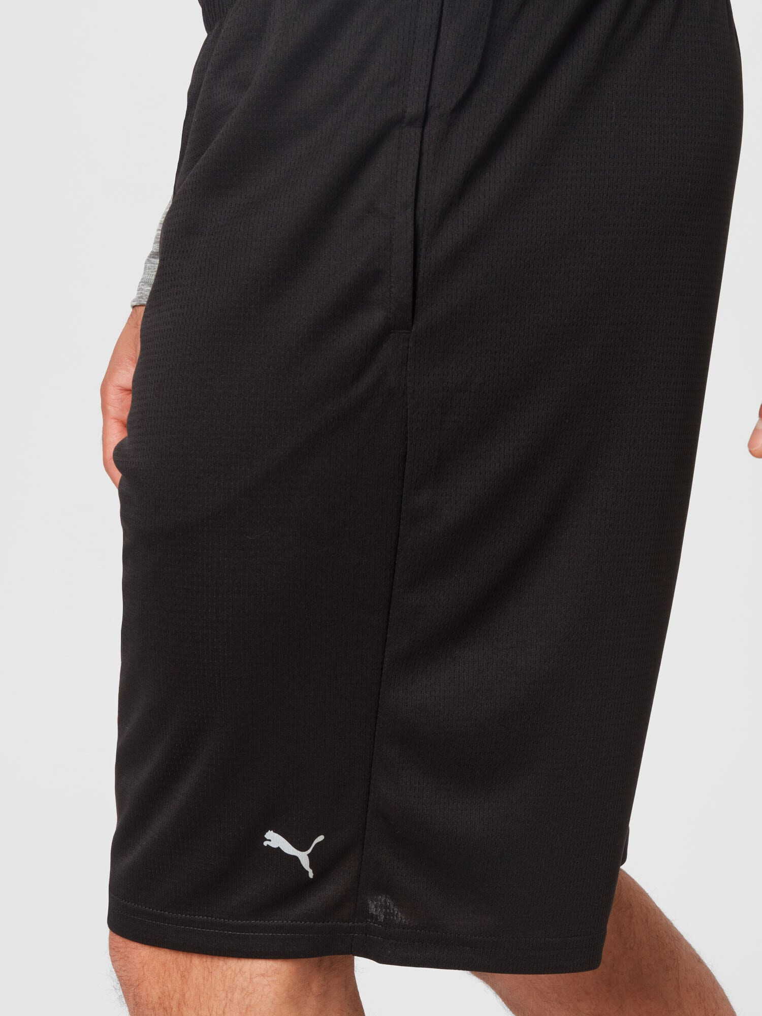 PUMA Pantaloni sport gri / negru - Pled.ro