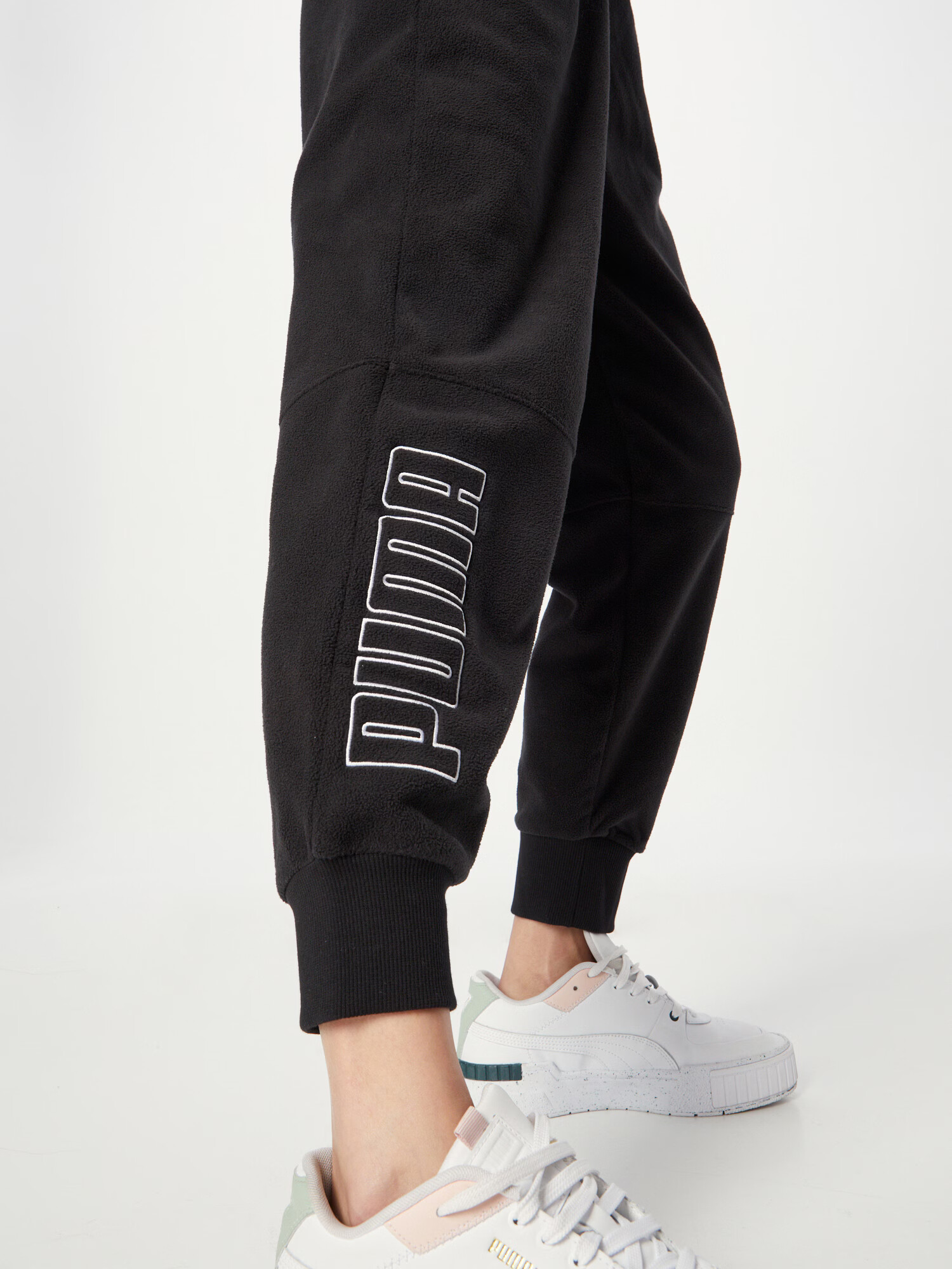 PUMA Pantaloni sport gri / negru / alb - Pled.ro