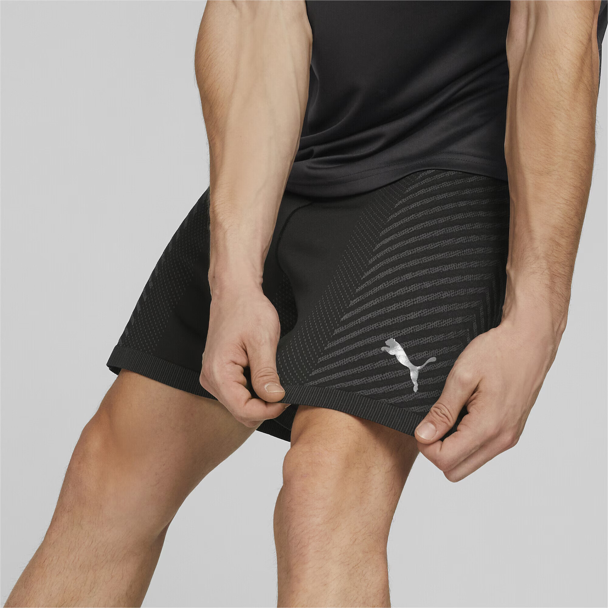 PUMA Pantaloni sport gri închis / negru / alb - Pled.ro