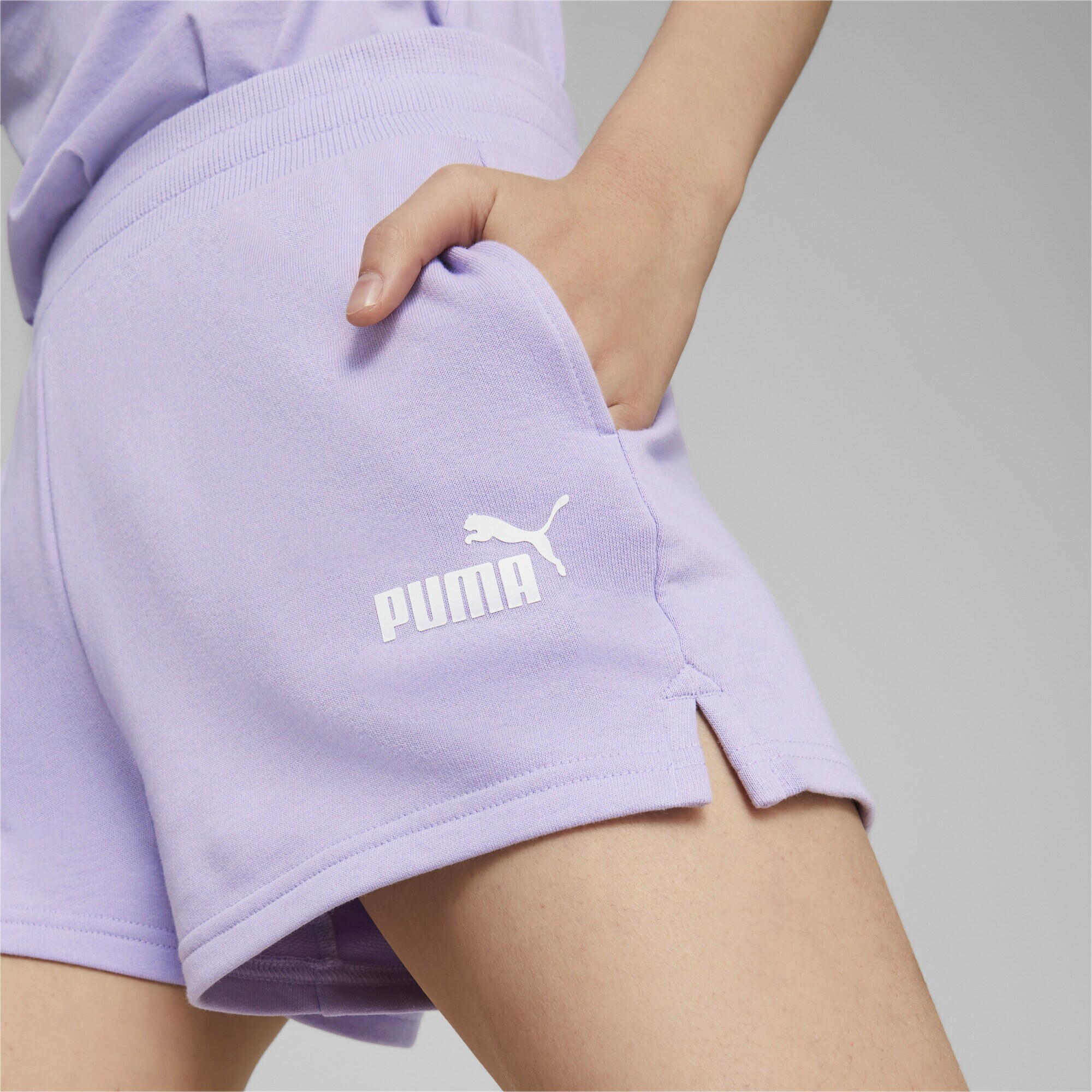 PUMA Pantaloni sport mov pastel / alb - Pled.ro