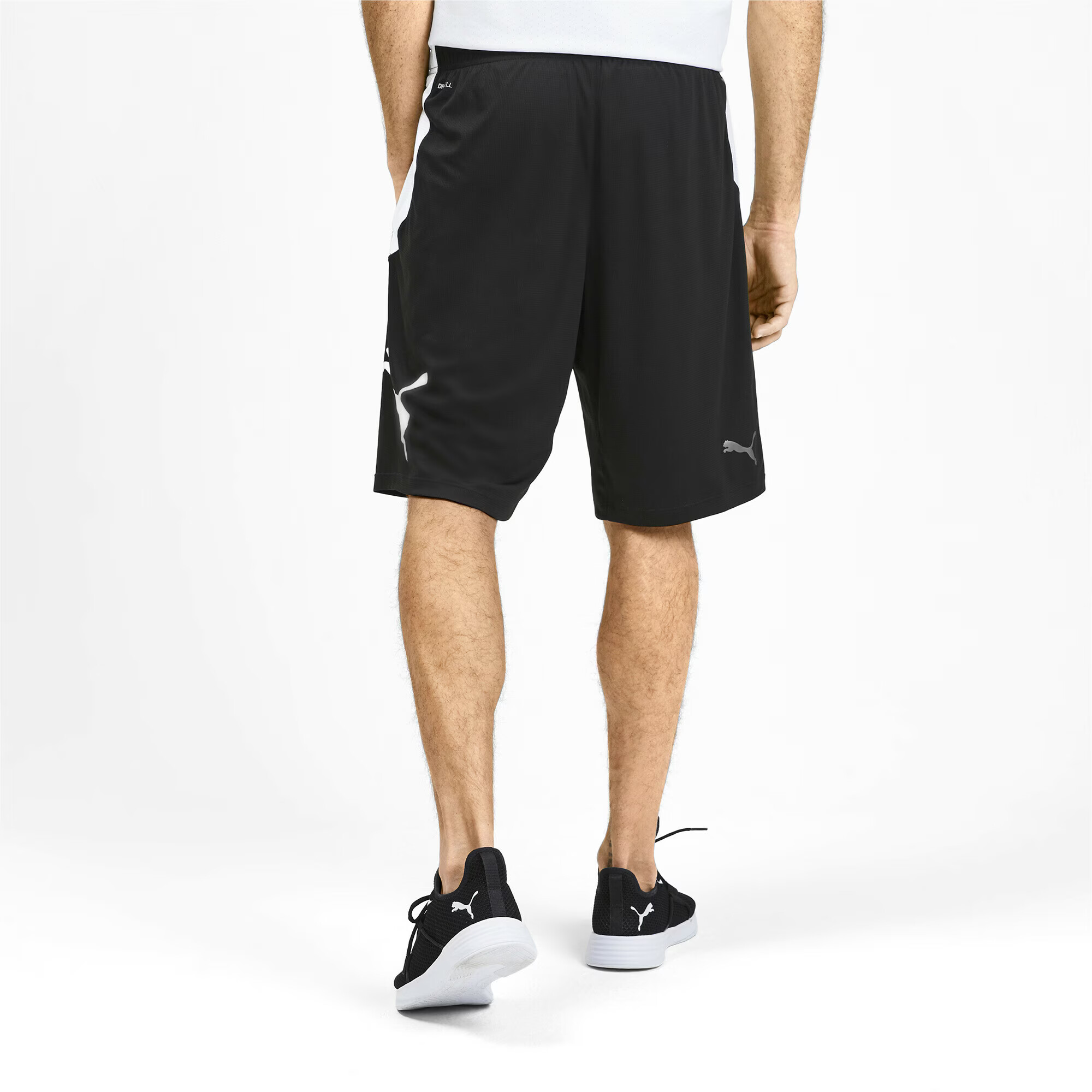 PUMA Pantaloni sport negru / alb - Pled.ro